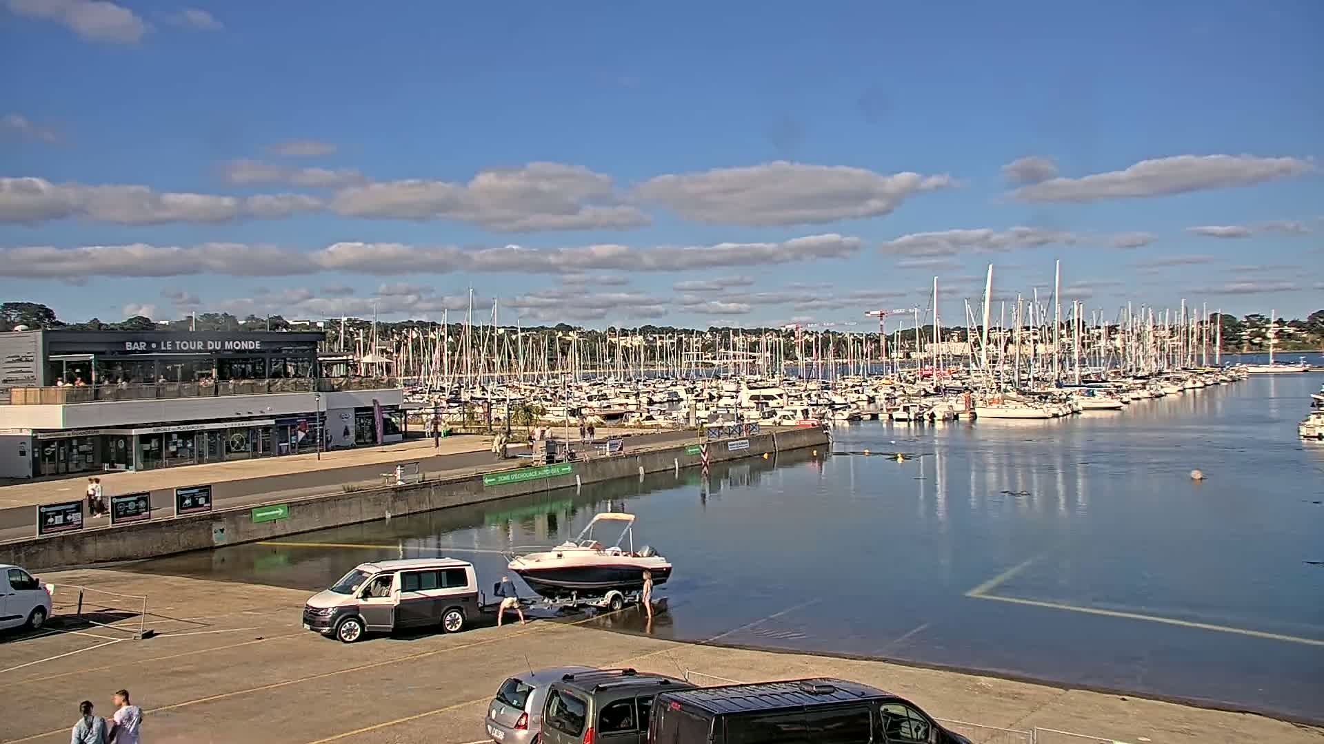 Guipavas, Marina du Moulin Blanc Marina Live Cam - Brest, Finistère, Bretagne, France