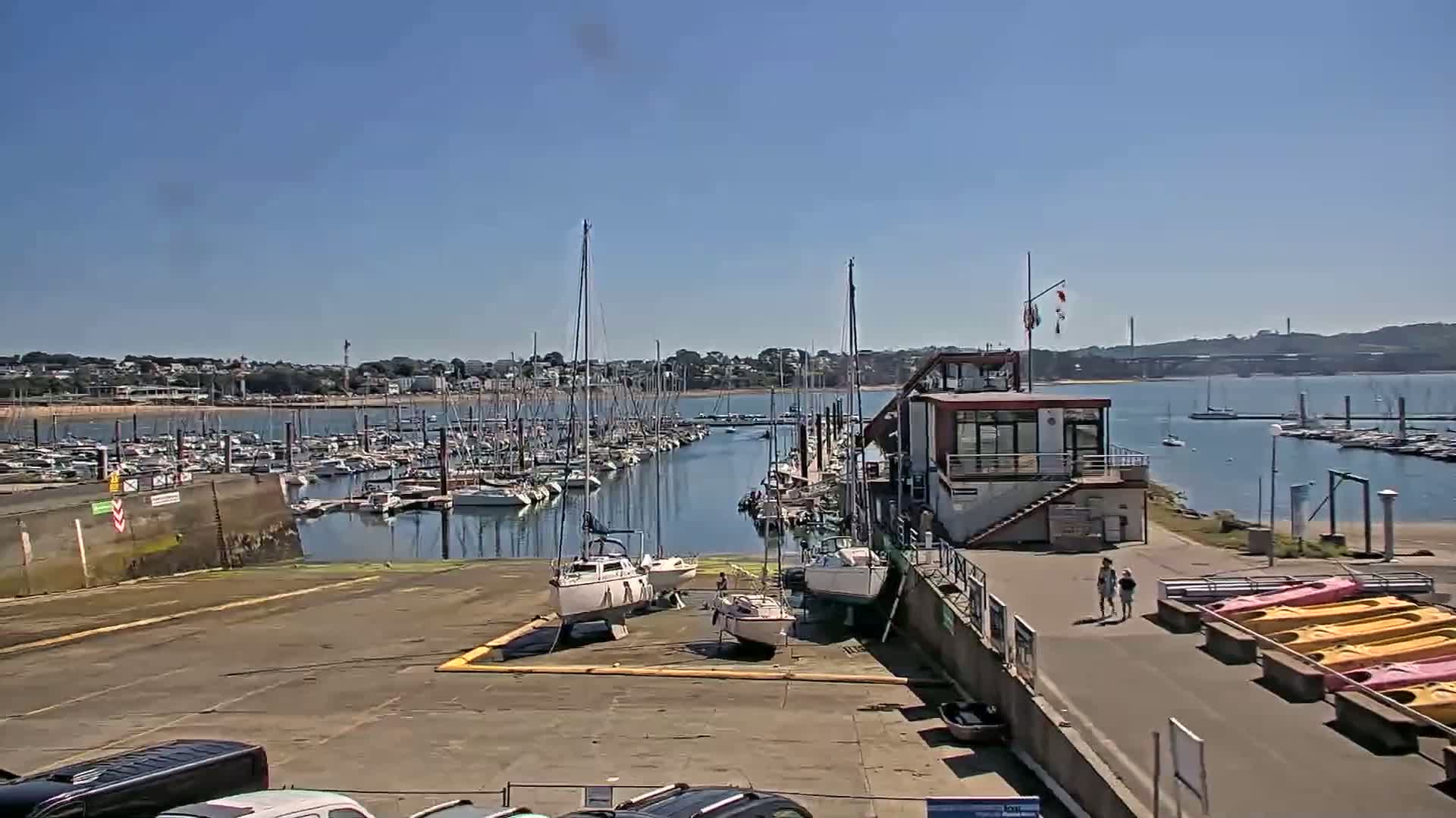 Guipavas, Marina du Moulin Blanc Marina Live Cam - Brest, Finistère, Bretagne, France