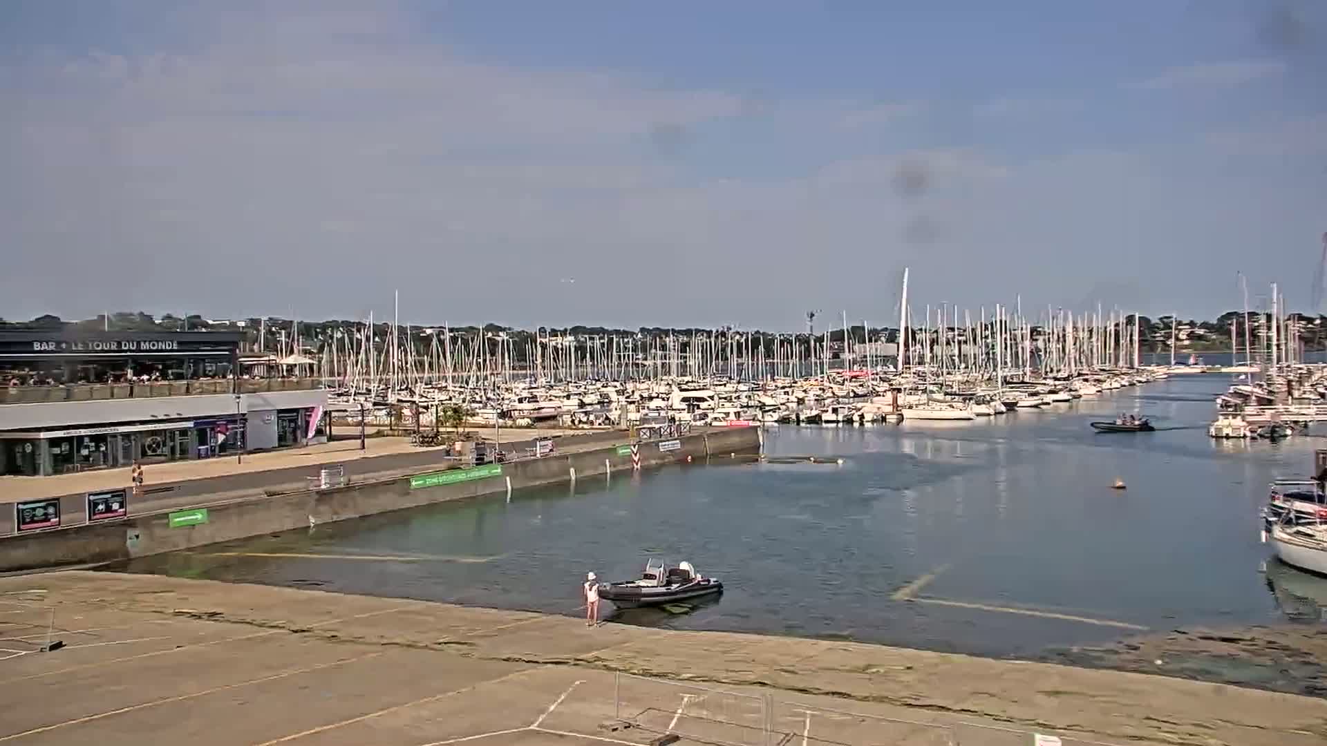 Guipavas, Marina du Moulin Blanc Marina Live Cam - Brest, Finistère, Bretagne, France