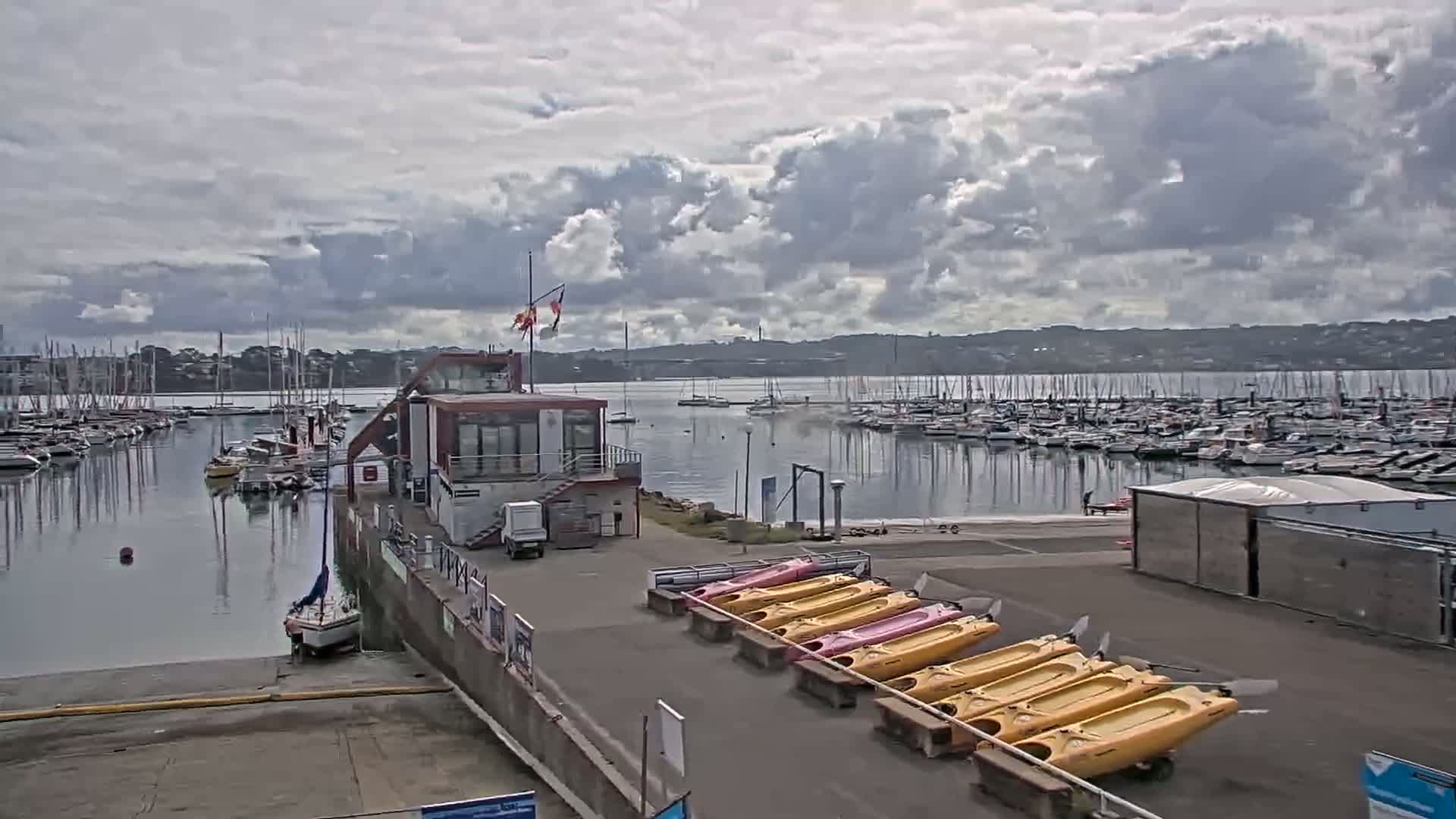 Guipavas, Marina du Moulin Blanc Marina Live Cam - Brest, Finistère, Bretagne, France