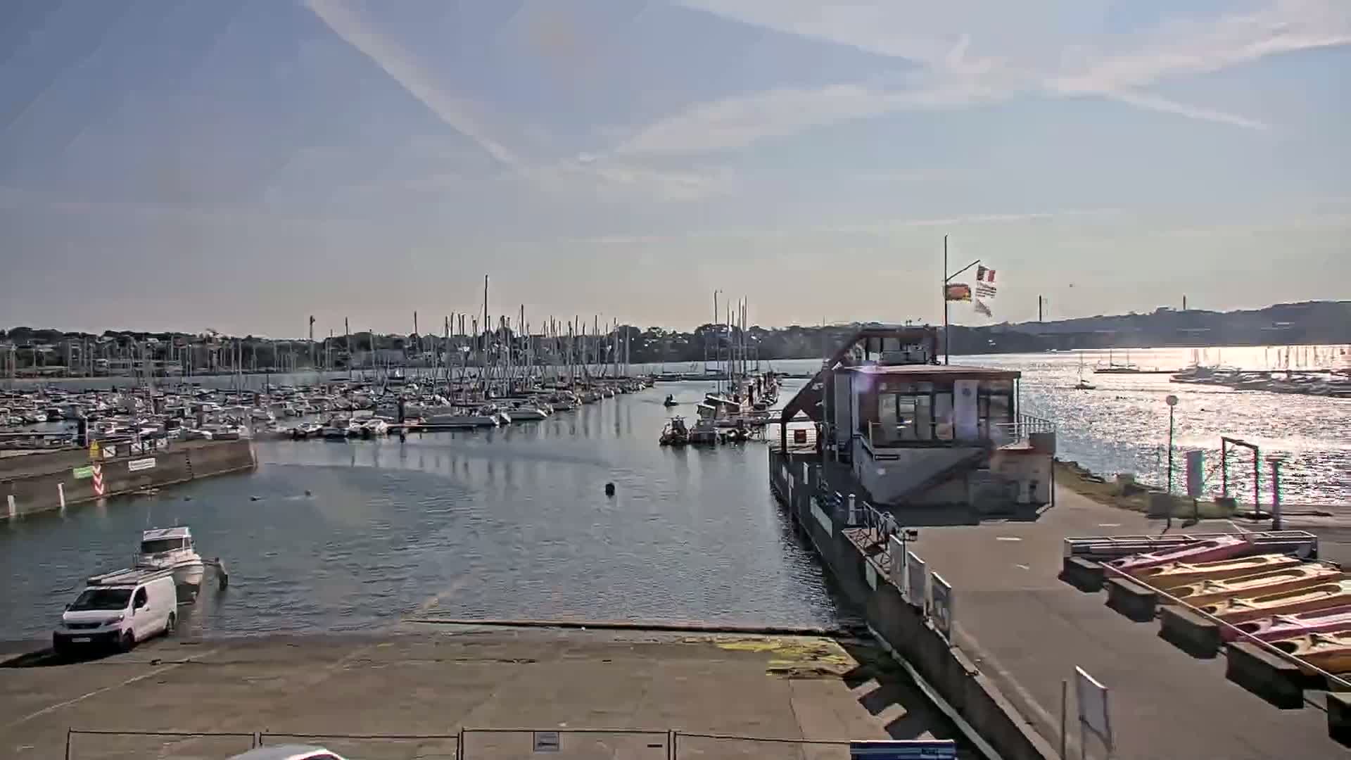 Guipavas, Marina du Moulin Blanc Marina Live Cam - Brest, Finistère, Bretagne, France