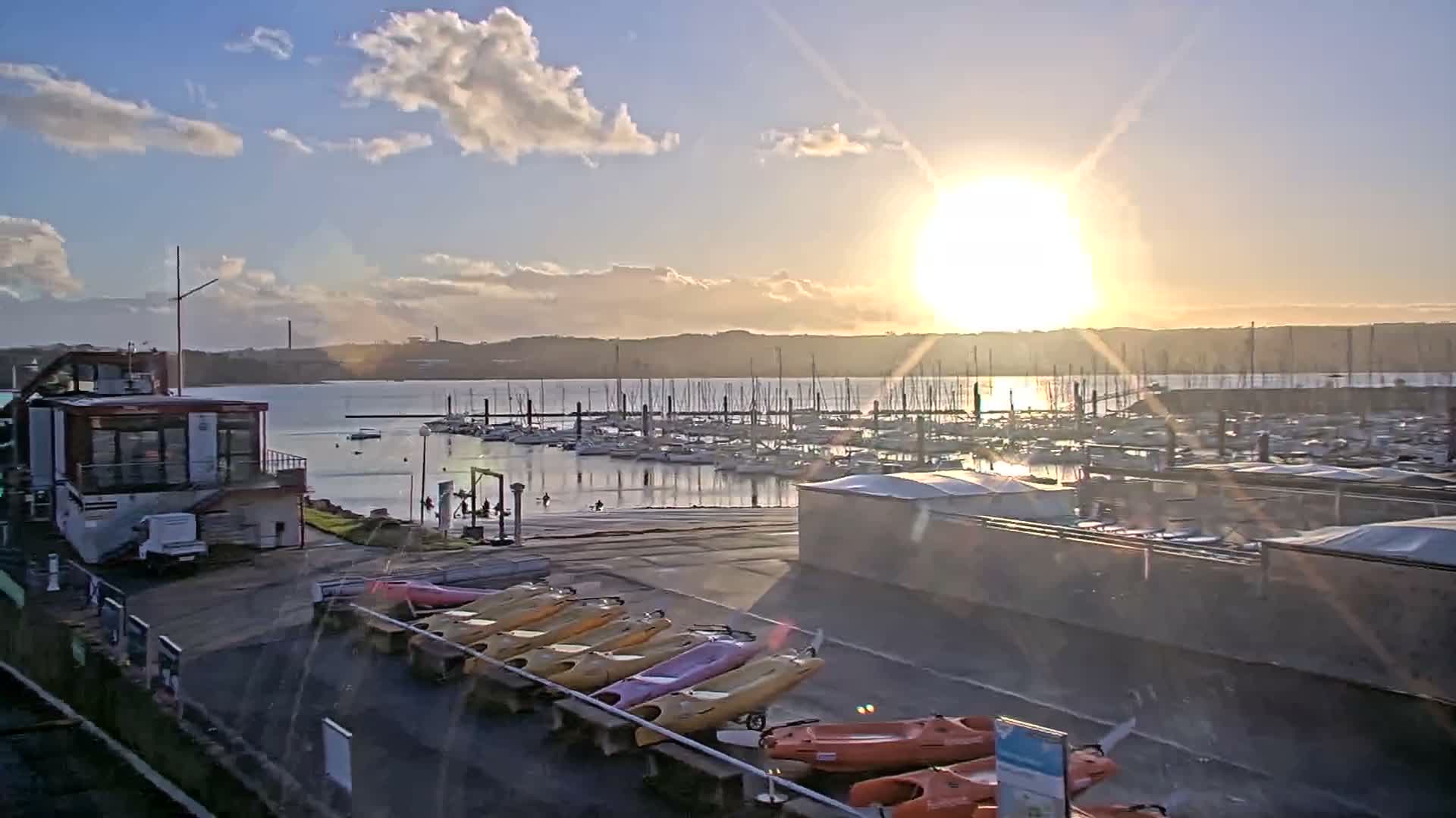 Guipavas, Marina du Moulin Blanc Marina Live Cam - Brest, Finistère, Bretagne, France