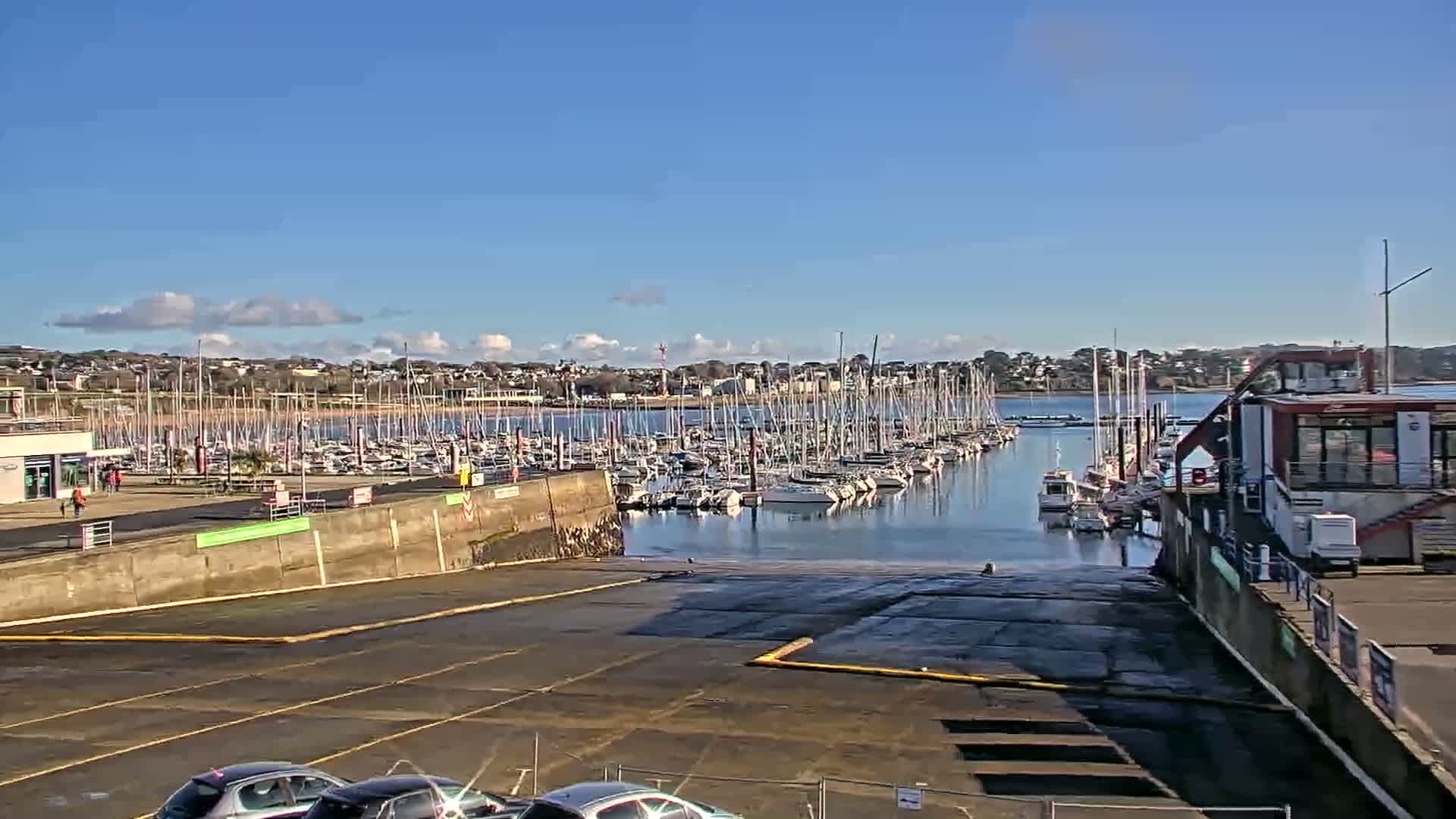 Guipavas, Marina du Moulin Blanc Marina Live Cam - Brest, Finistère, Bretagne, France