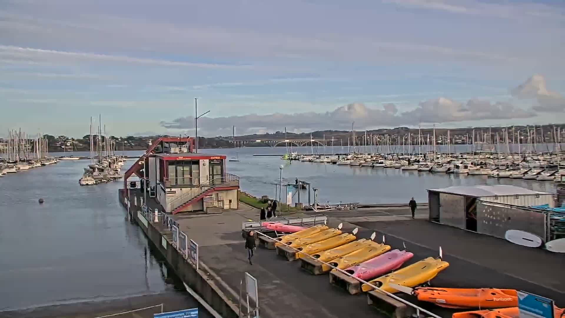 Guipavas, Marina du Moulin Blanc Marina Live Cam - Brest, Finistère, Bretagne, France