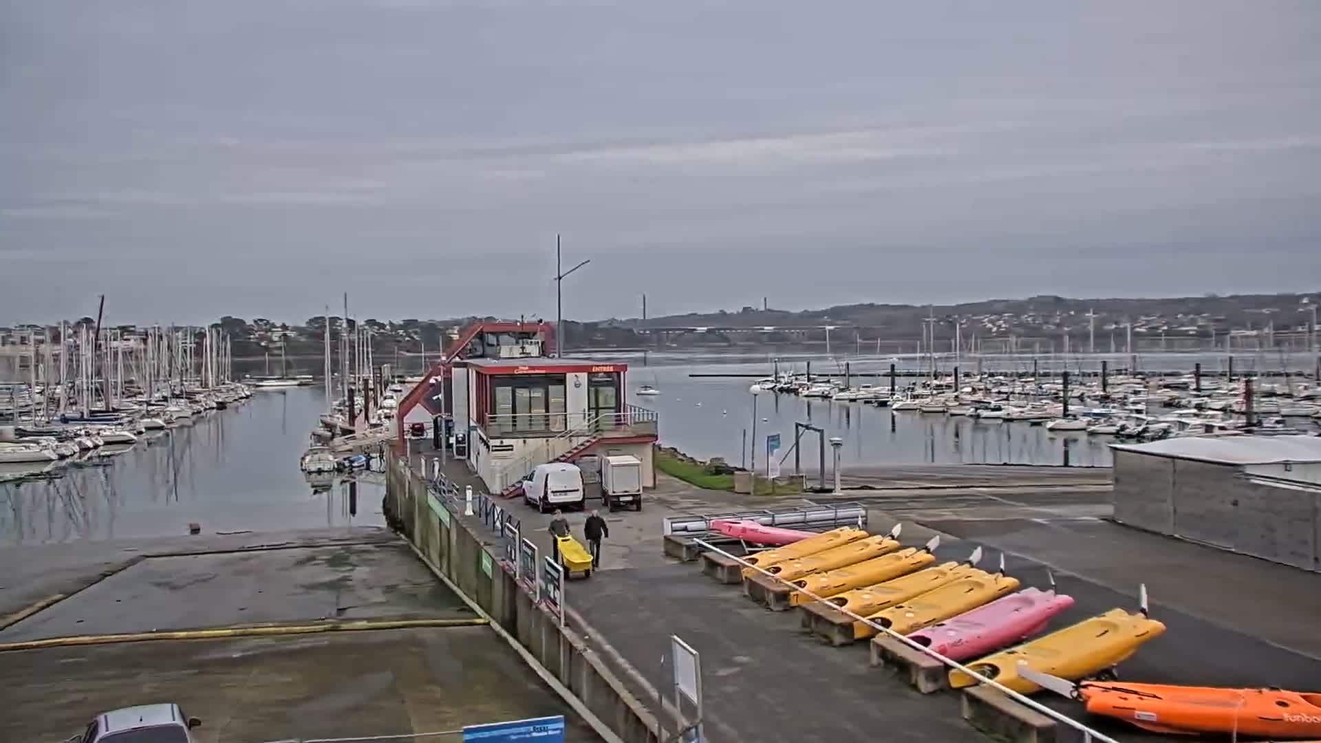 Guipavas, Marina du Moulin Blanc Marina Live Cam - Brest, Finistère, Bretagne, France