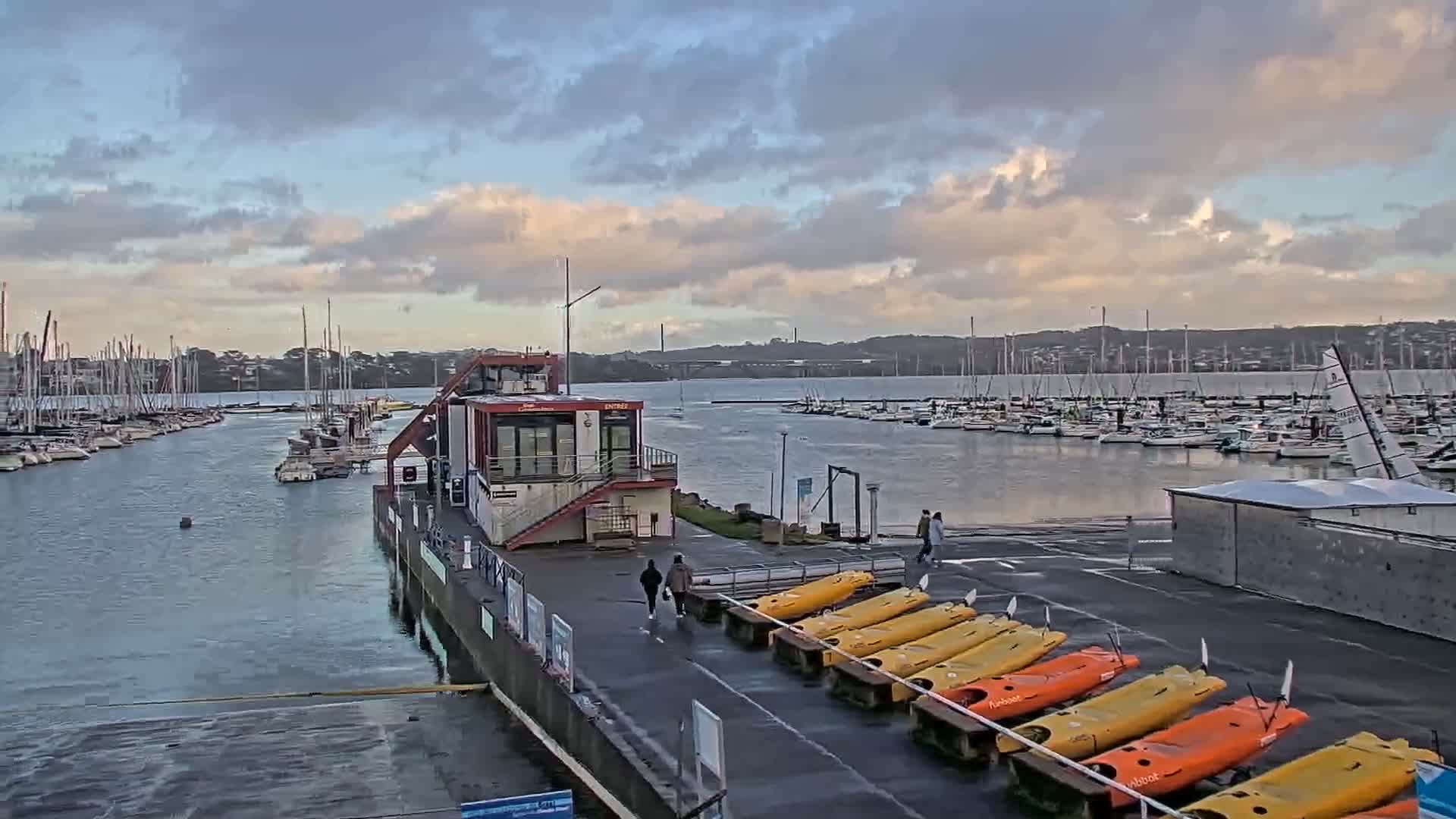 Guipavas, Marina du Moulin Blanc Marina Live Cam - Brest, Finistère, Bretagne, France