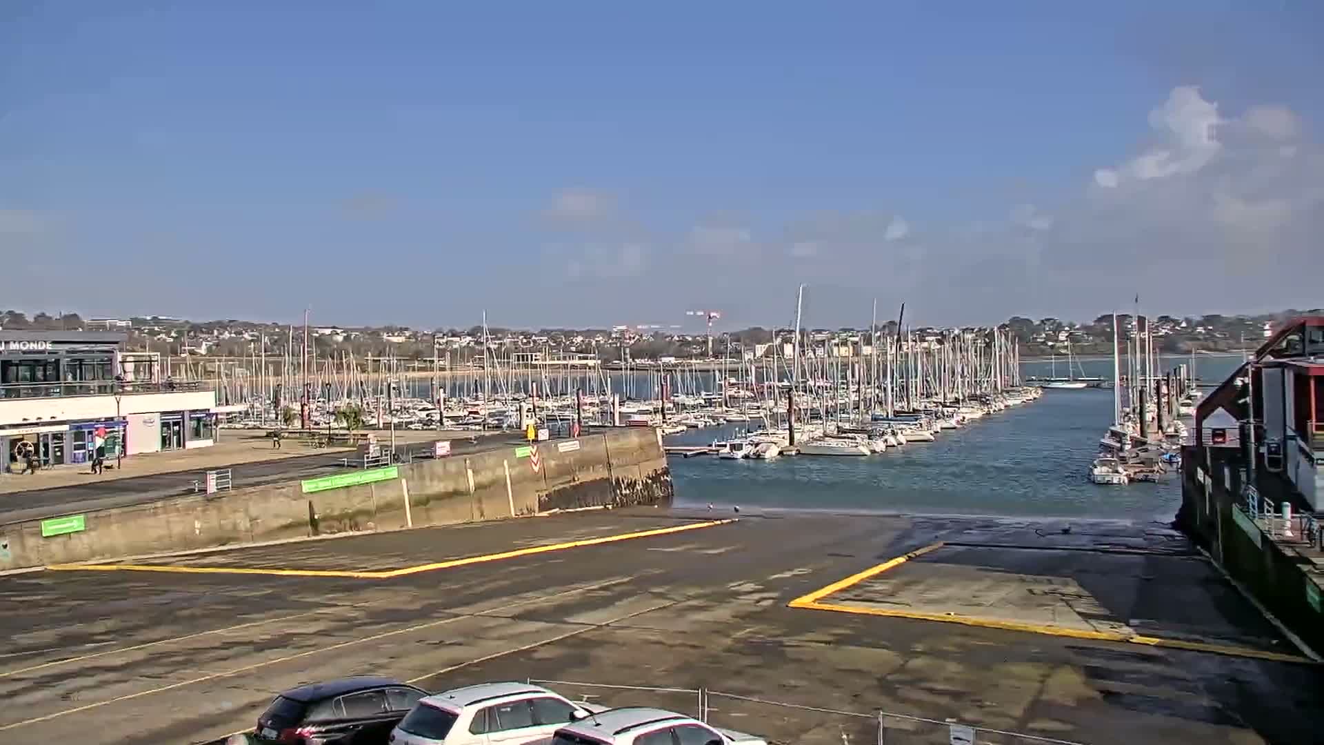 Guipavas, Marina du Moulin Blanc Marina Live Cam - Brest, Finistère, Bretagne, France