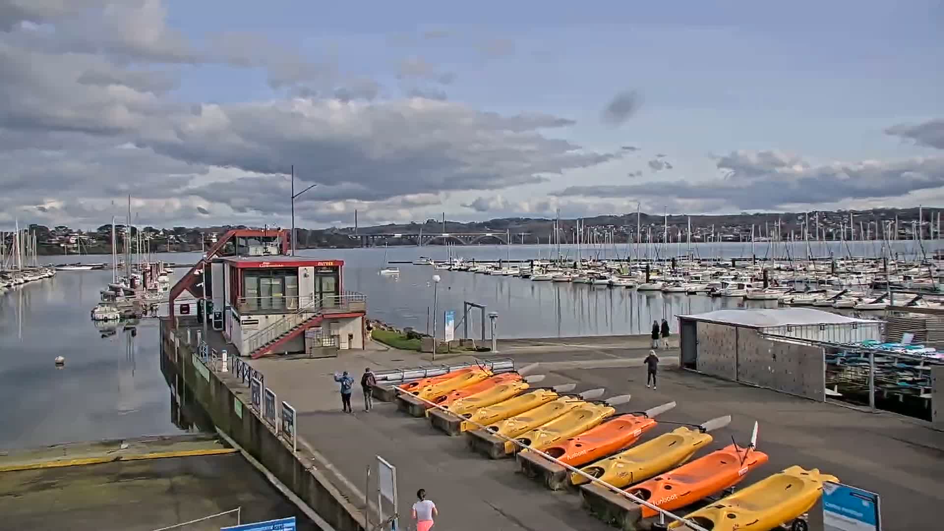 Guipavas, Marina du Moulin Blanc Marina Live Cam - Brest, Finistère, Bretagne, France