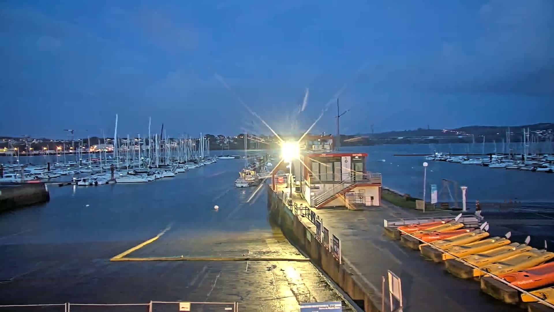 Guipavas, Marina du Moulin Blanc Marina Live Cam - Brest, Finistère, Bretagne, France