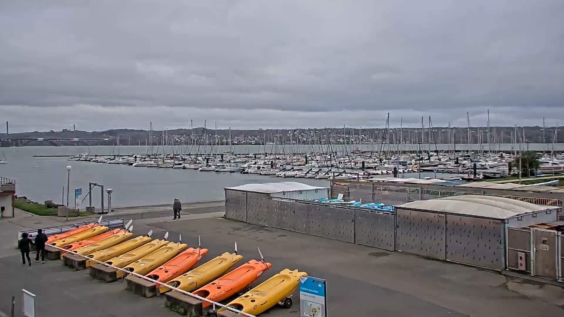 Guipavas, Marina du Moulin Blanc Marina Live Cam - Brest, Finistère, Bretagne, France