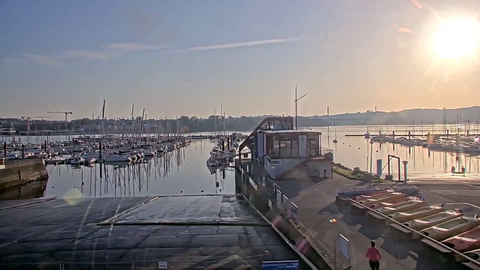 Guipavas, Marina du Moulin Blanc Marina Live Cam - Brest, Finistère, Bretagne, France