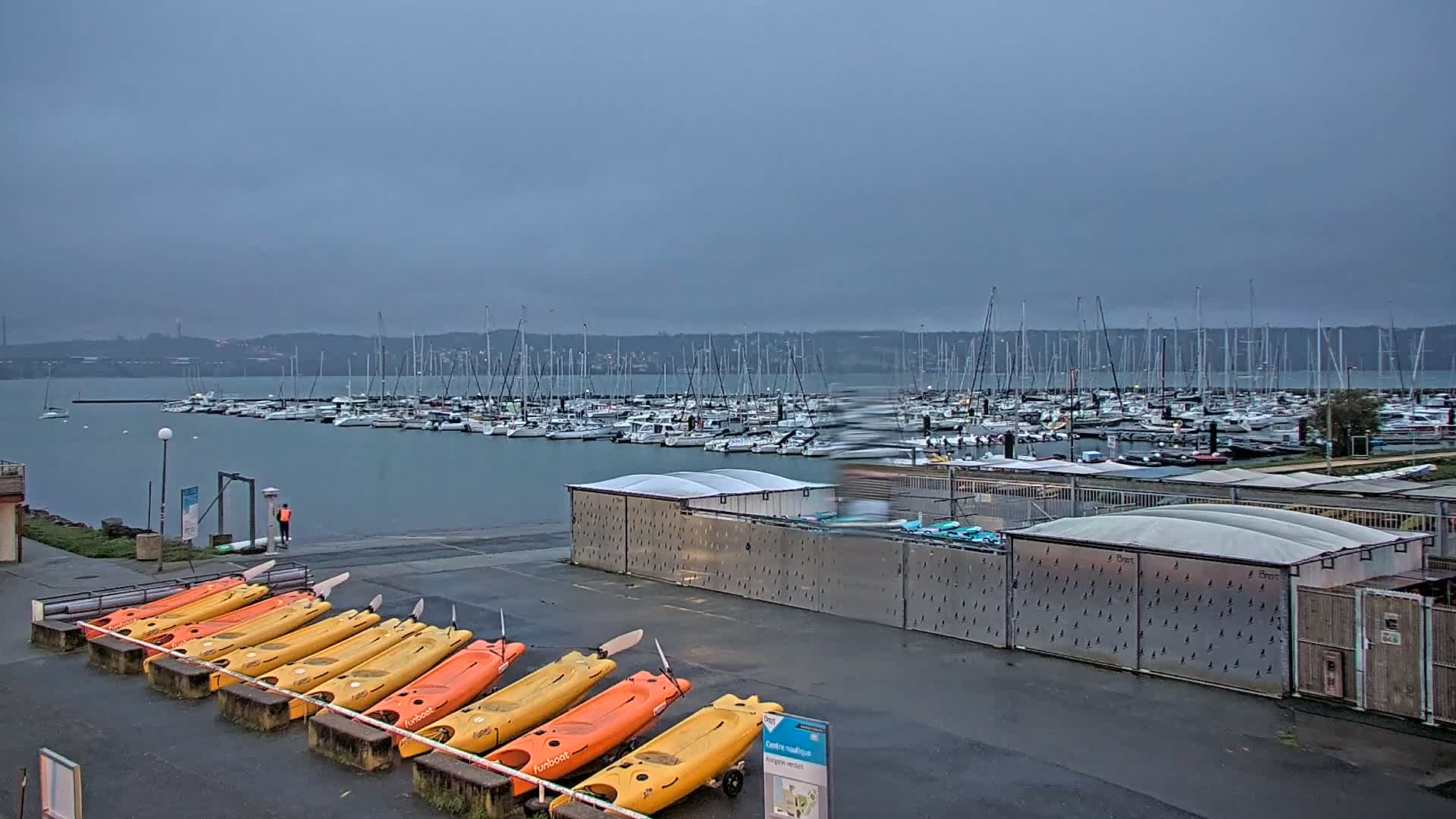 Guipavas, Marina du Moulin Blanc Marina Live Cam - Brest, Finistère, Bretagne, France