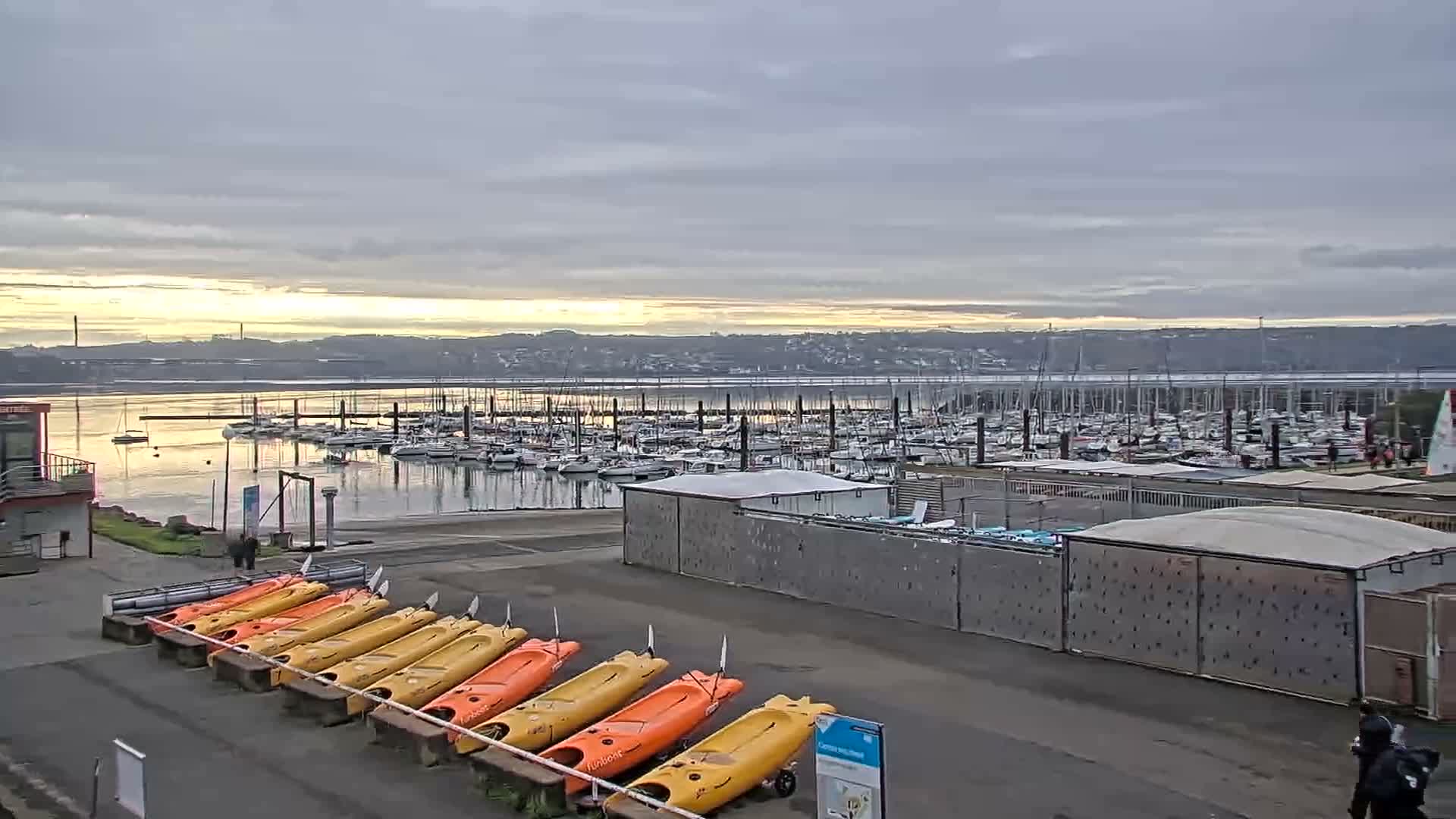 Guipavas, Marina du Moulin Blanc Marina Live Cam - Brest, Finistère, Bretagne, France
