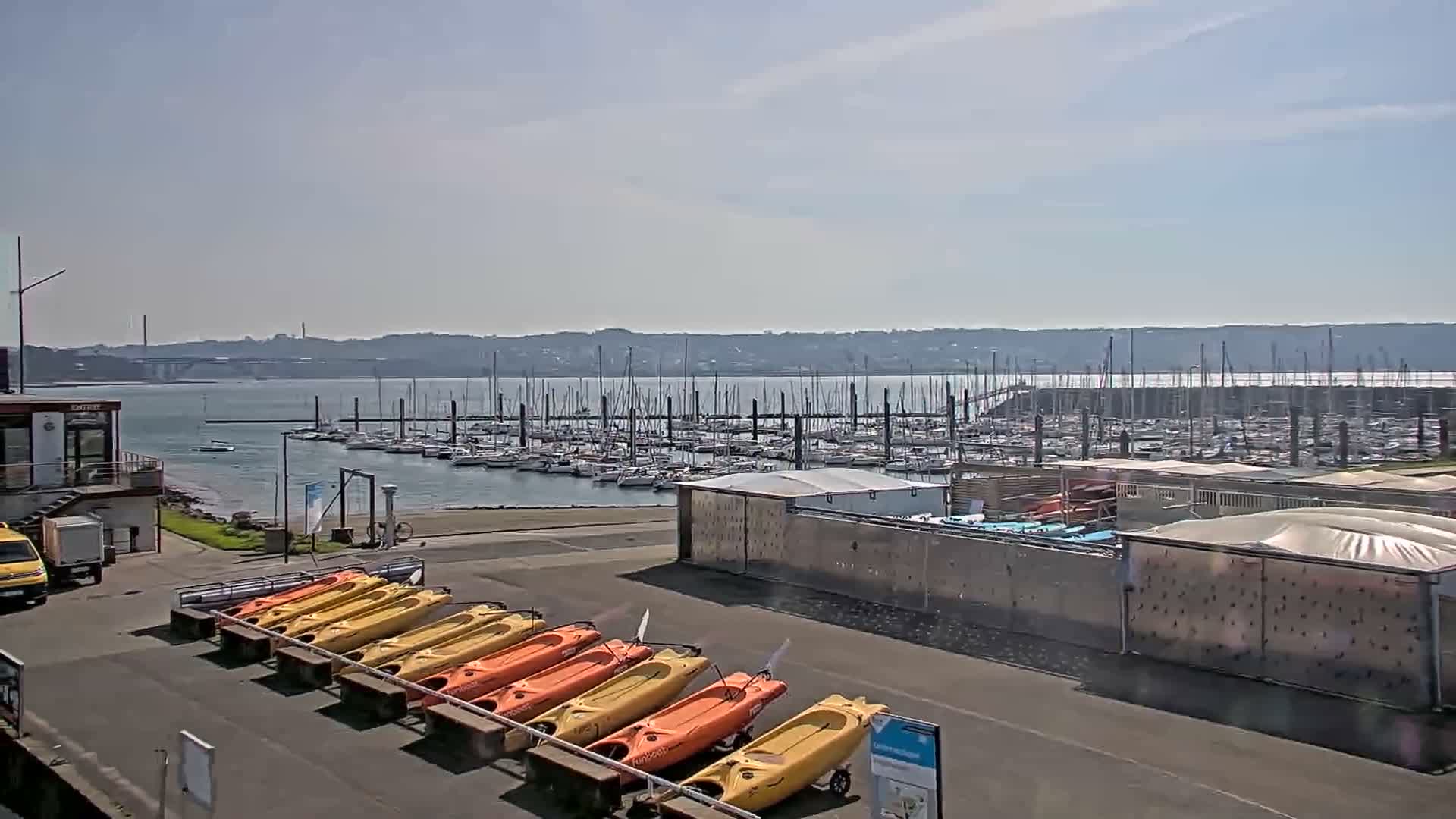 Guipavas, Marina du Moulin Blanc Marina Live Cam - Brest, Finistère, Bretagne, France