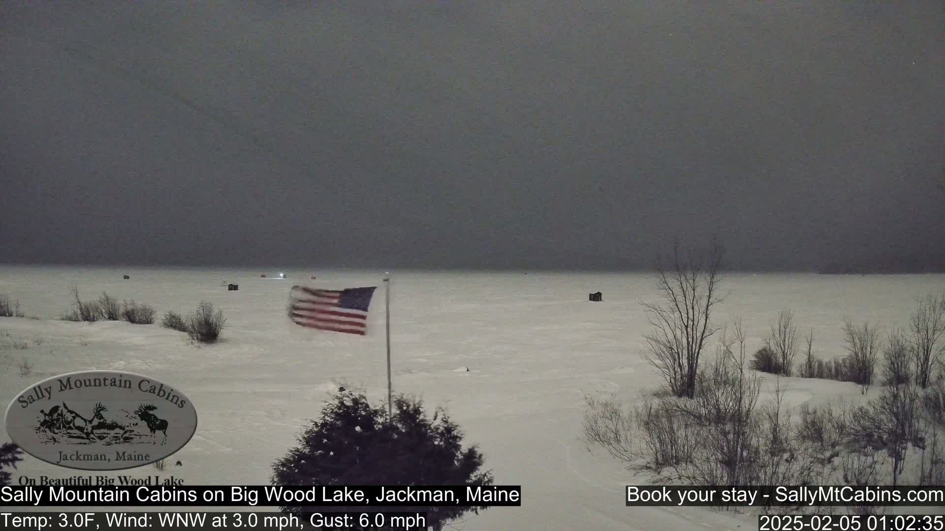 Sally Mountain Cabins , Live Cam - Jackman, Maine, USA