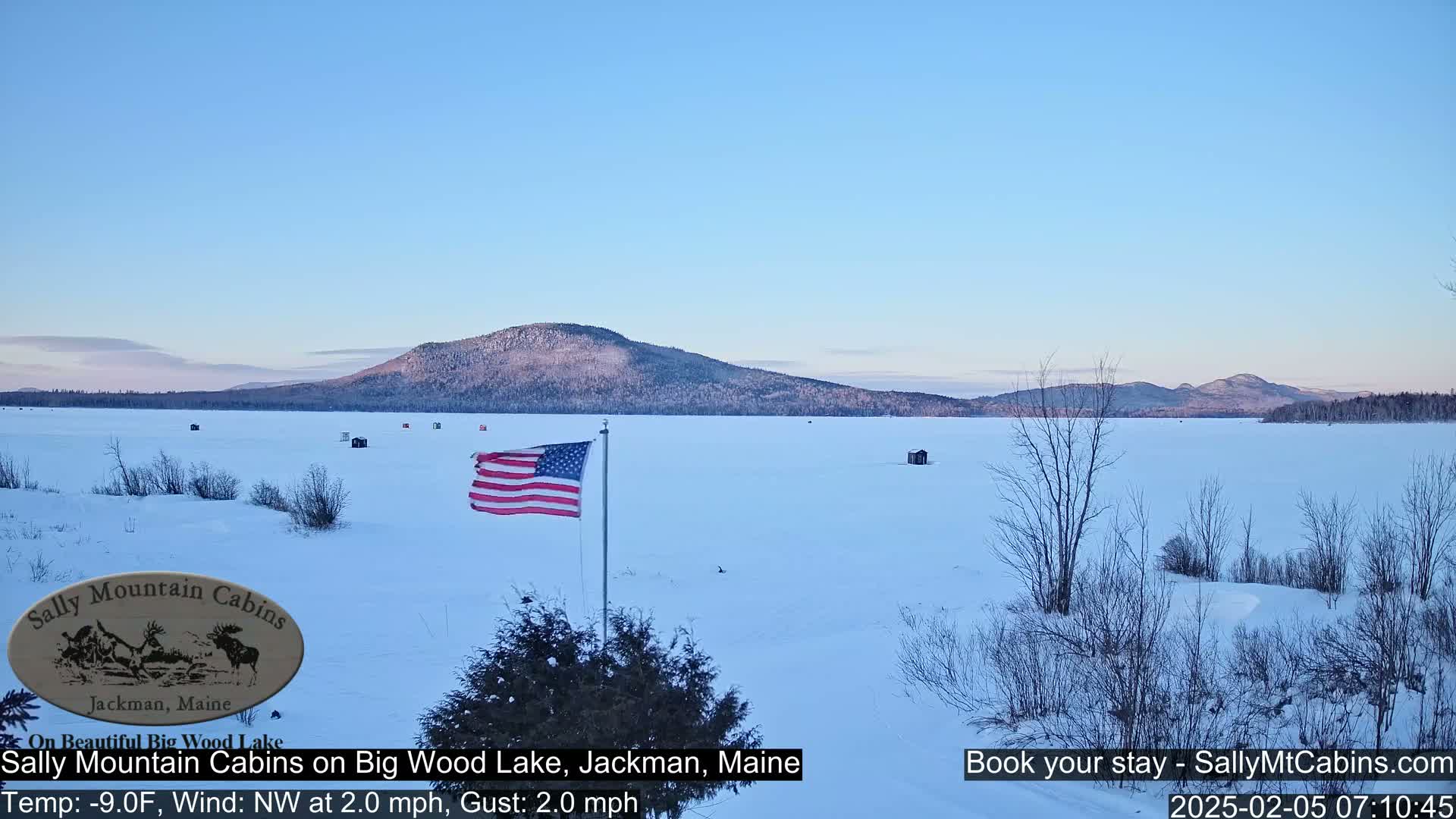 Sally Mountain Cabins , Live Cam - Jackman, Maine, USA