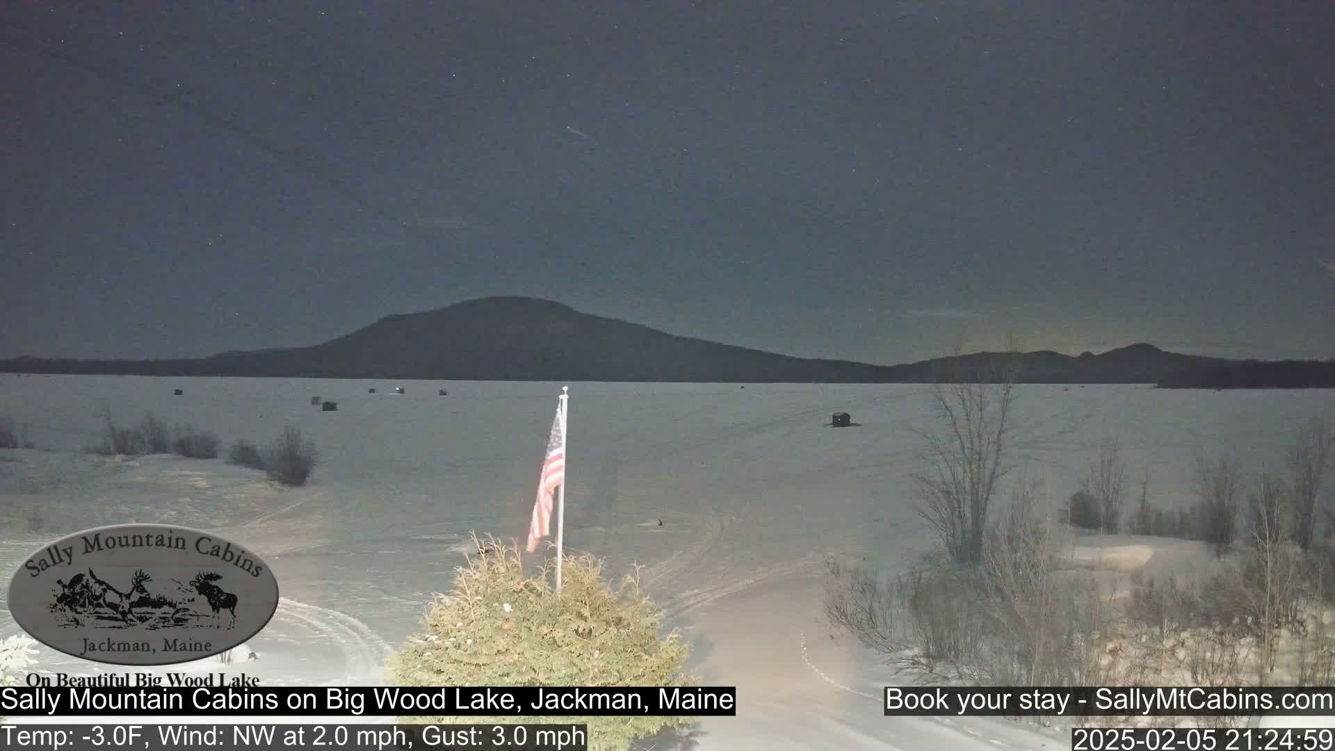 Sally Mountain Cabins , Live Cam - Jackman, Maine, USA