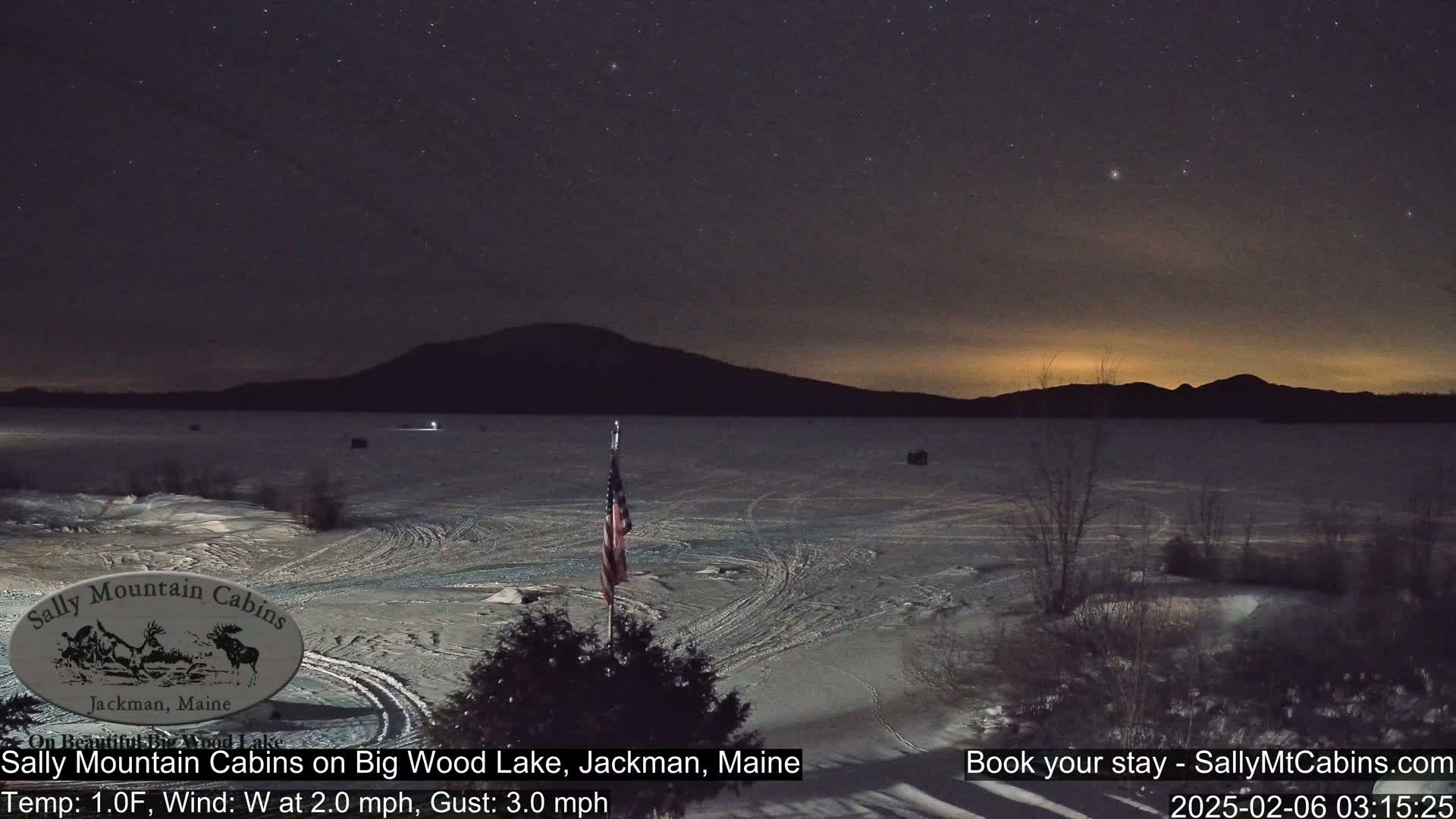 Sally Mountain Cabins , Live Cam - Jackman, Maine, USA