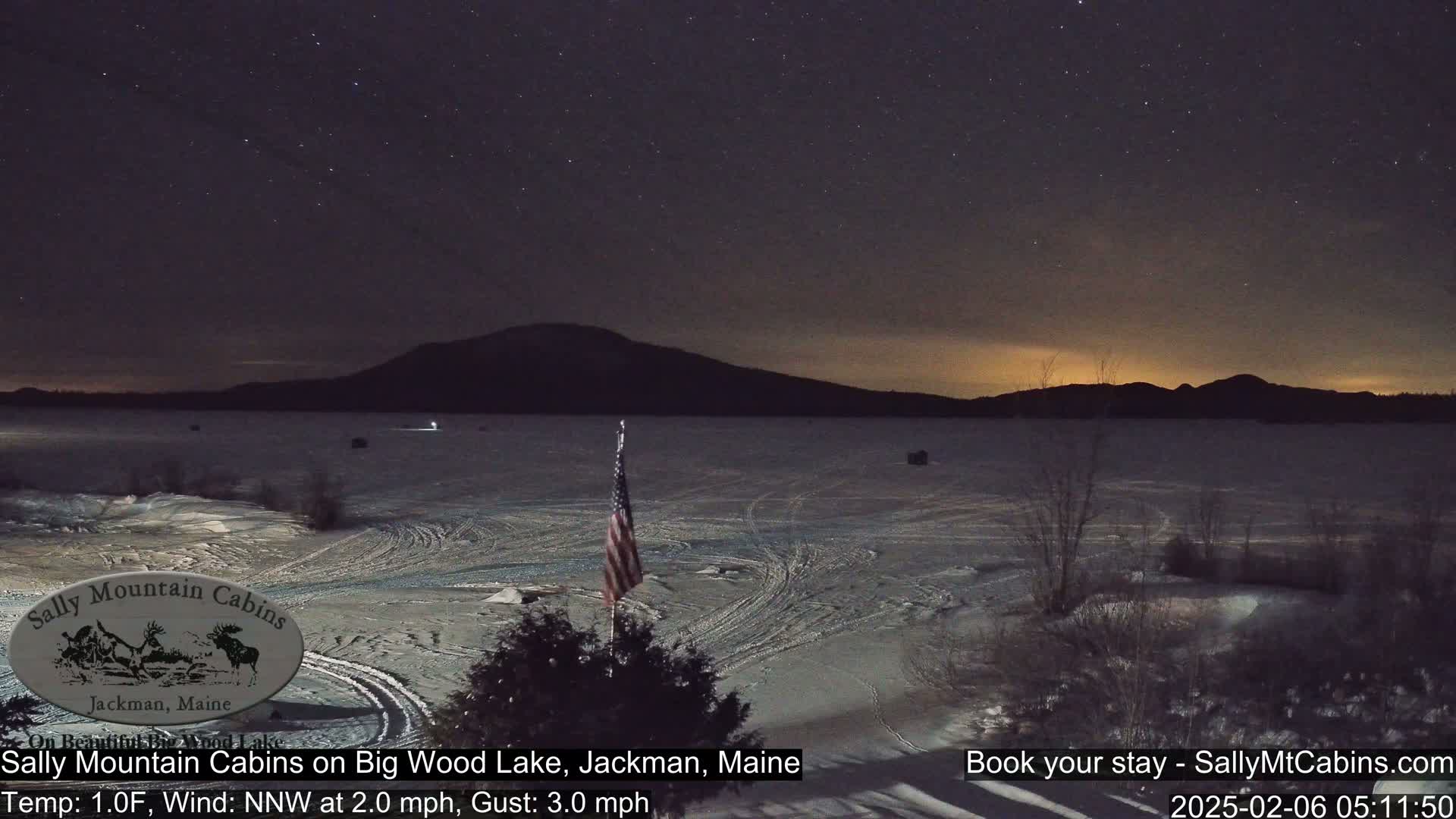 Sally Mountain Cabins , Live Cam - Jackman, Maine, USA