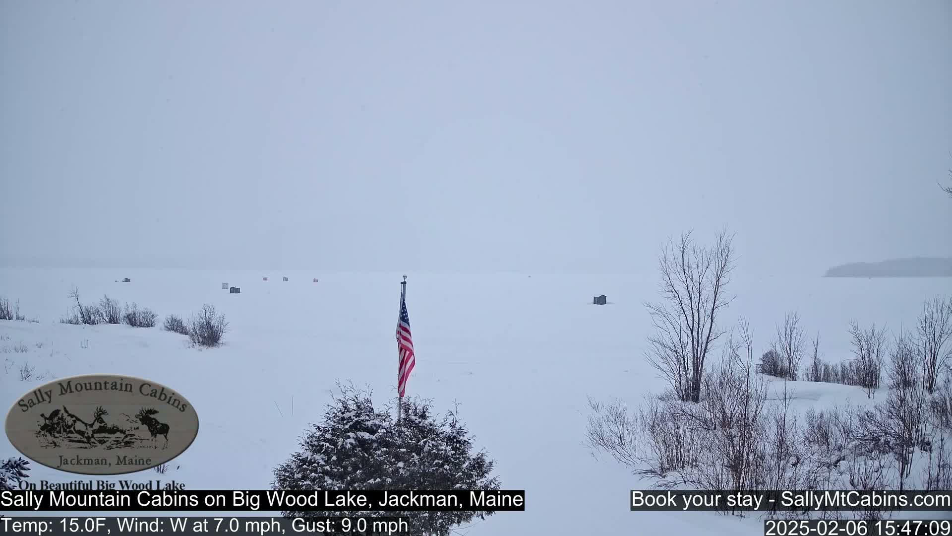 Sally Mountain Cabins , Live Cam - Jackman, Maine, USA