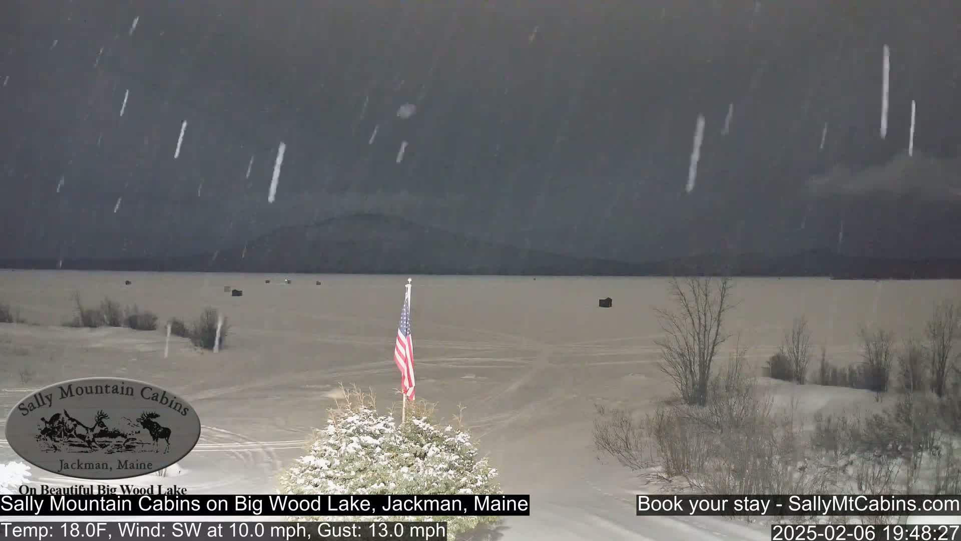 Sally Mountain Cabins , Live Cam - Jackman, Maine, USA