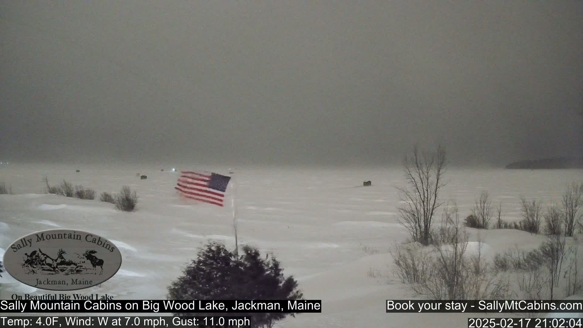 Sally Mountain Cabins , Live Cam - Jackman, Maine, USA