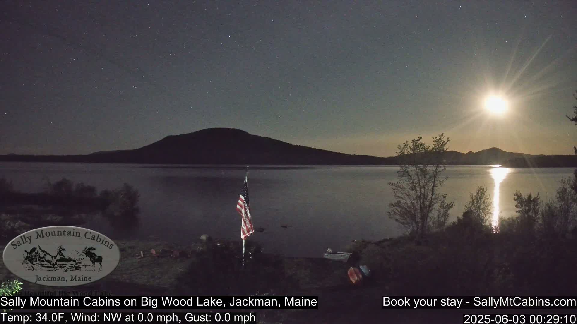 Sally Mountain Cabins , Live Cam - Jackman, Maine, USA