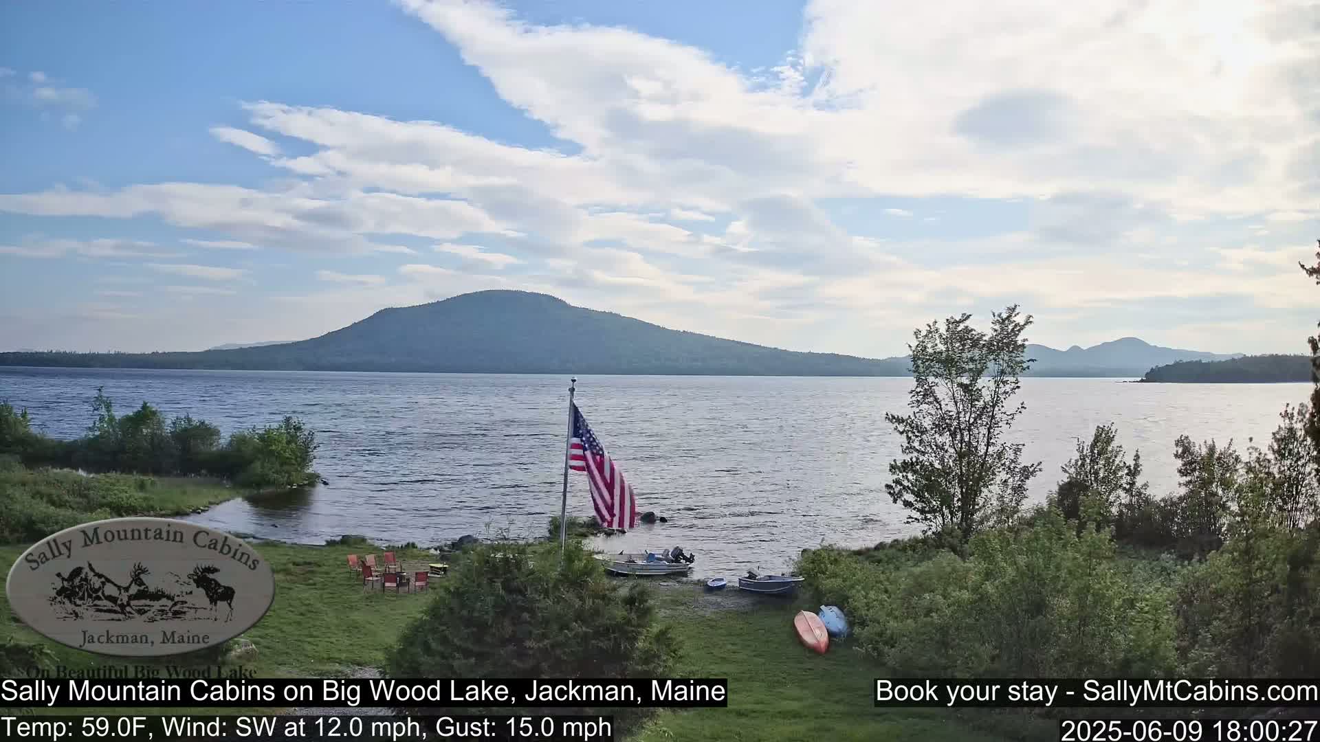 Sally Mountain Cabins , Live Cam - Jackman, Maine, USA