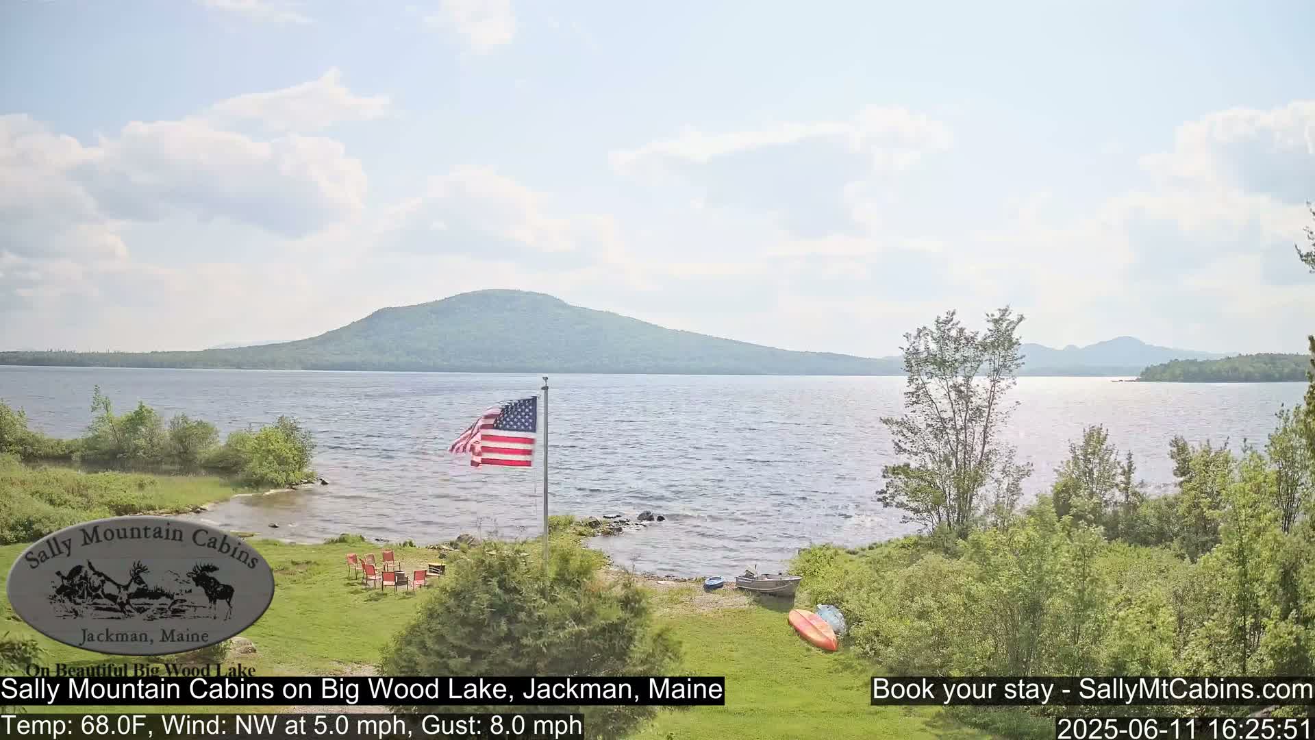 Sally Mountain Cabins , Live Cam - Jackman, Maine, USA