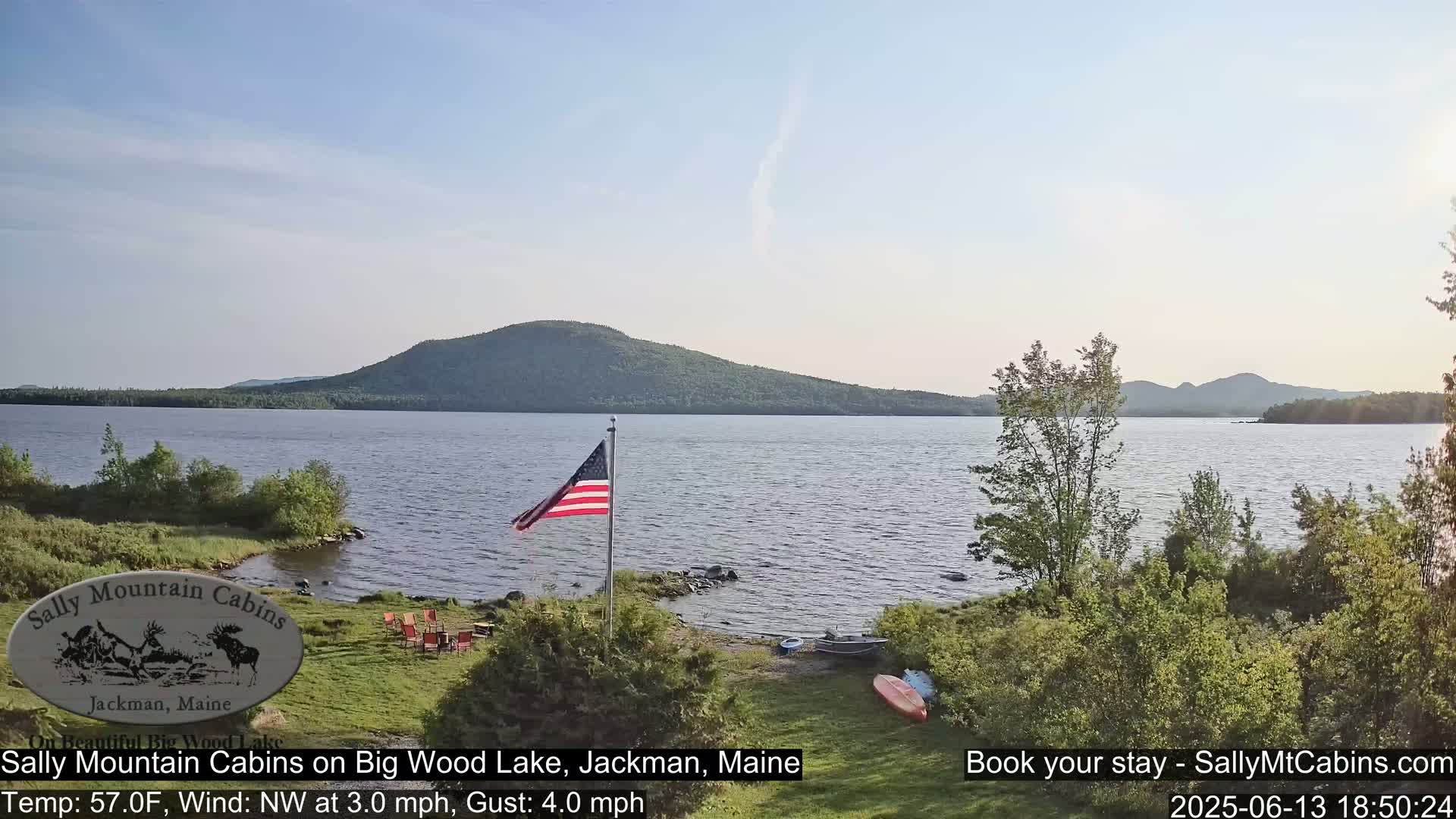 Sally Mountain Cabins , Live Cam - Jackman, Maine, USA