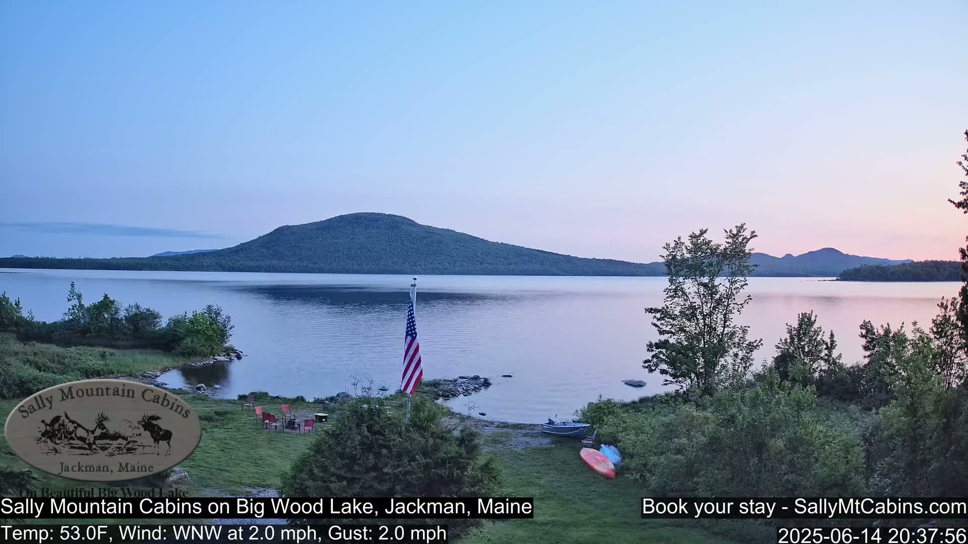 Sally Mountain Cabins , Live Cam - Jackman, Maine, USA