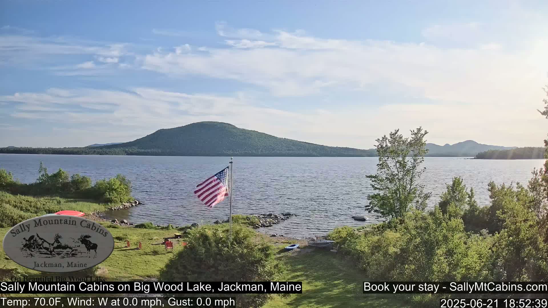Sally Mountain Cabins , Live Cam - Jackman, Maine, USA
