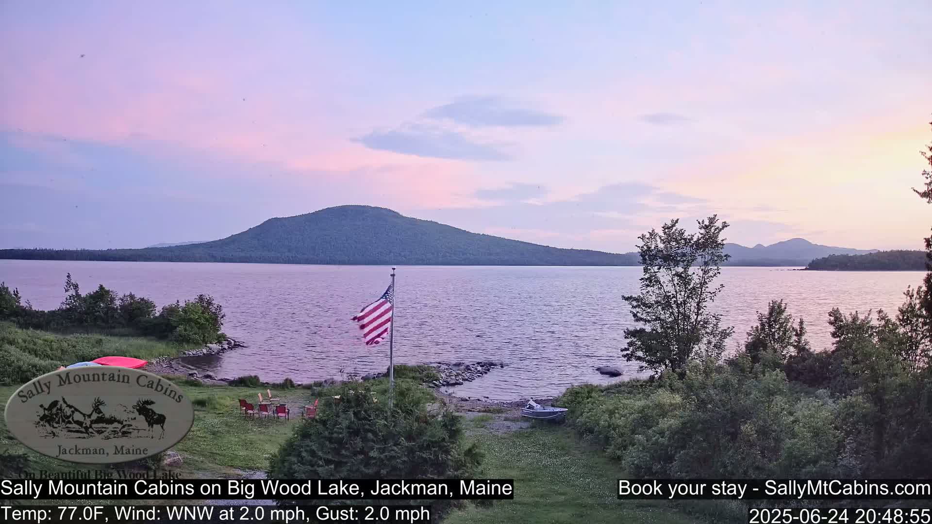Sally Mountain Cabins , Live Cam - Jackman, Maine, USA