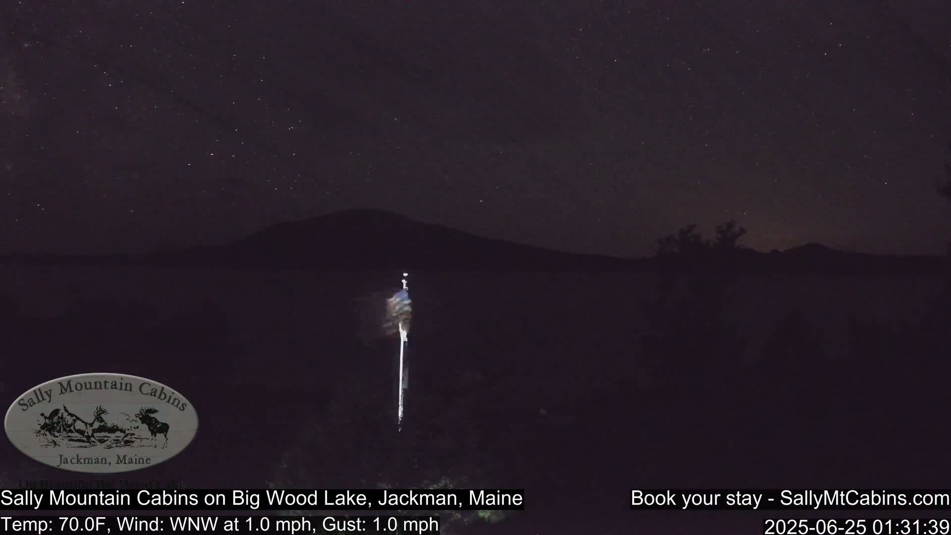 Sally Mountain Cabins , Live Cam - Jackman, Maine, USA