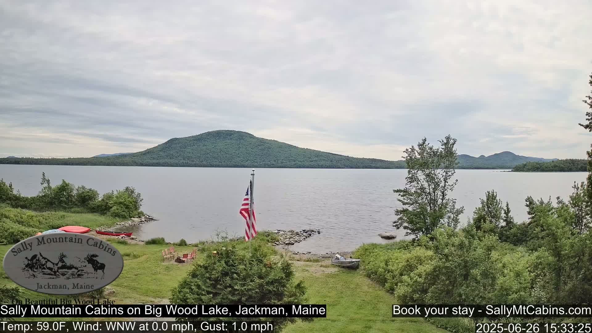 Sally Mountain Cabins , Live Cam - Jackman, Maine, USA