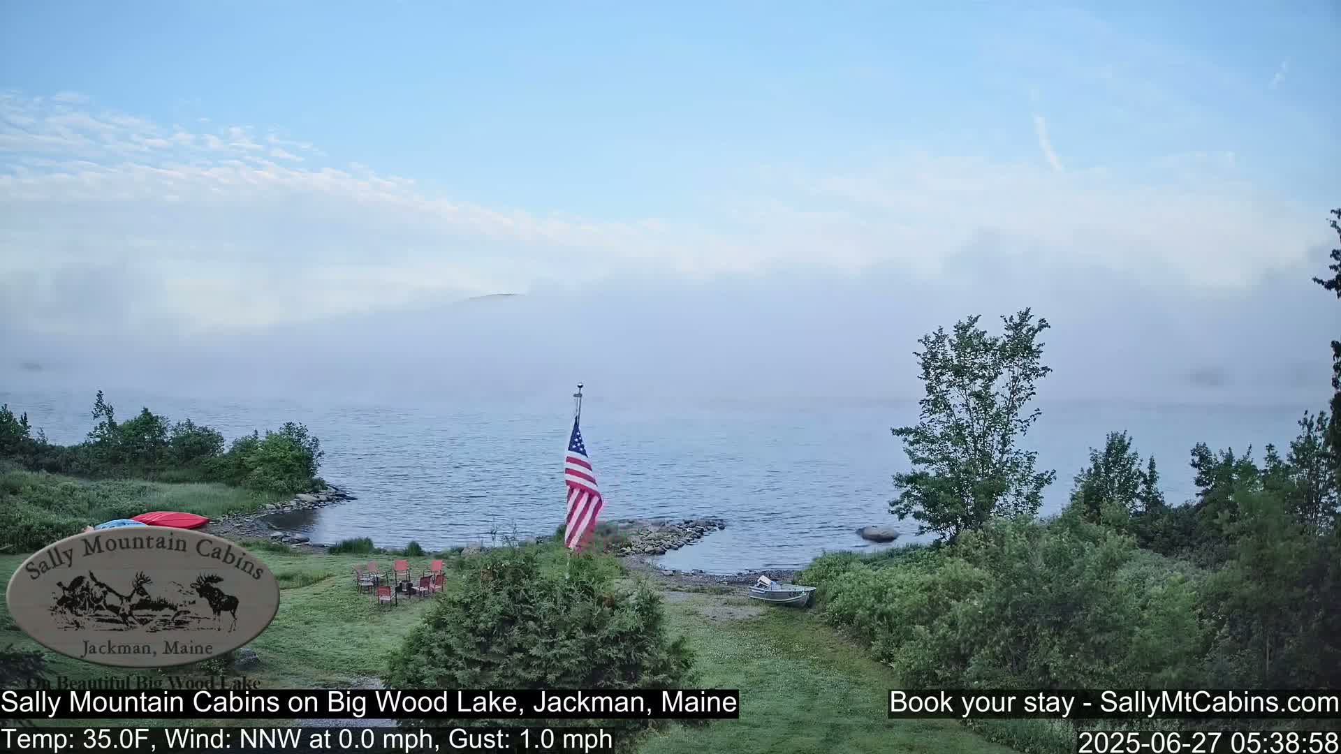 Sally Mountain Cabins , Live Cam - Jackman, Maine, USA