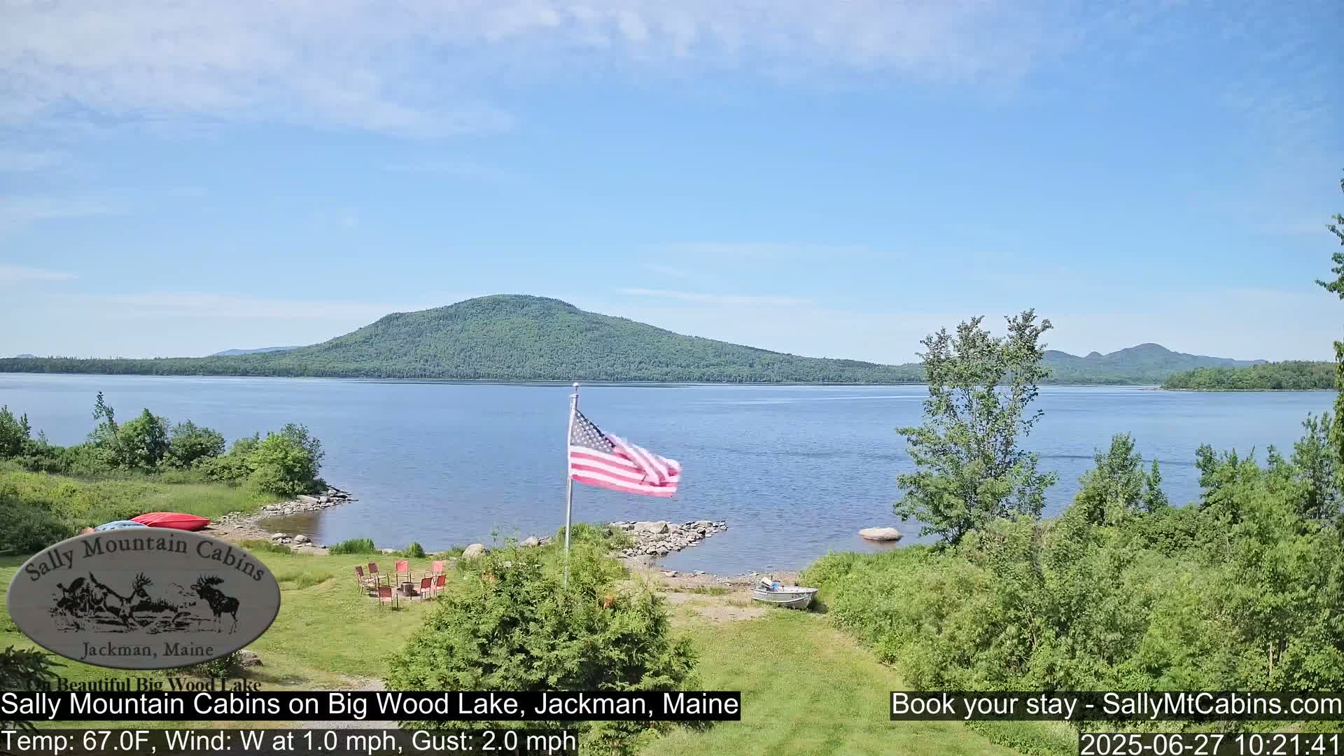 Sally Mountain Cabins , Live Cam - Jackman, Maine, USA