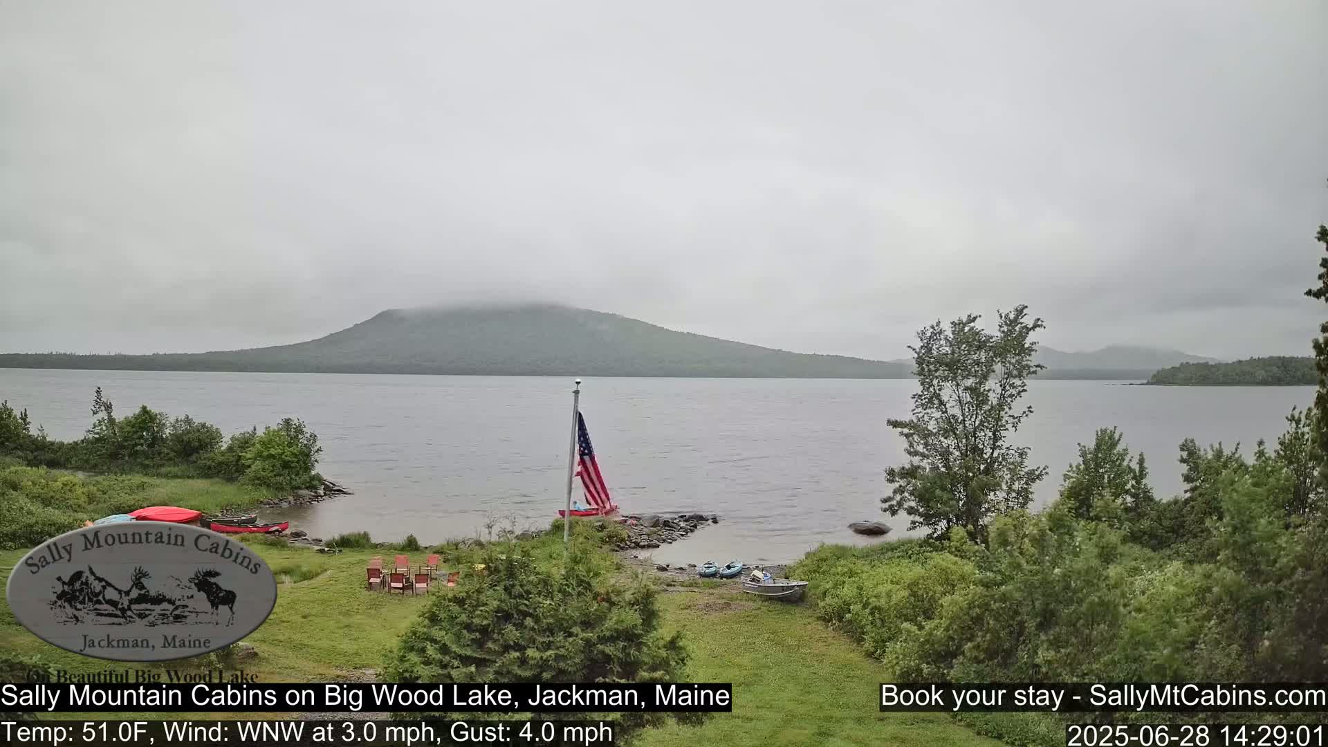 Sally Mountain Cabins , Live Cam - Jackman, Maine, USA