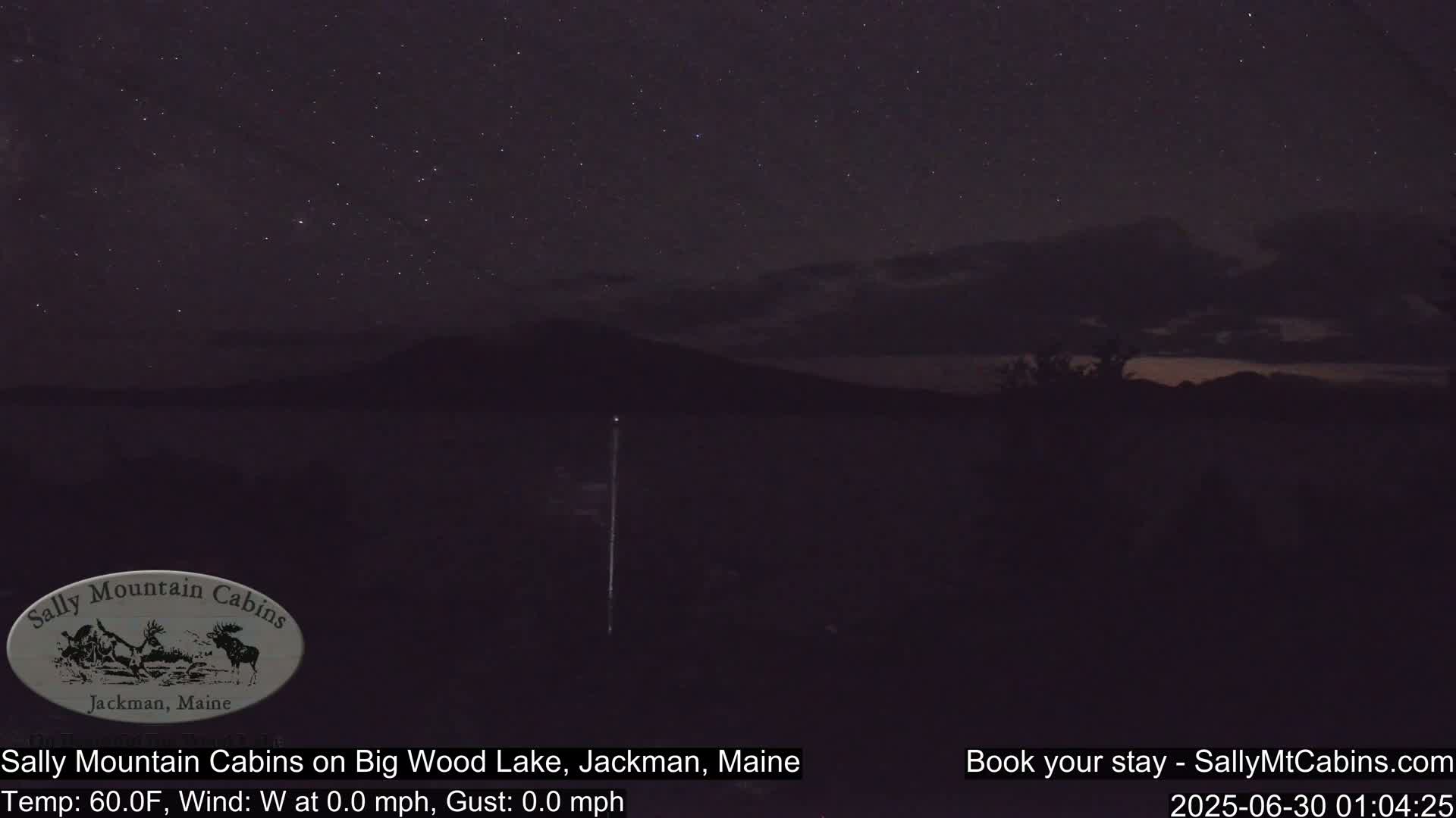 Sally Mountain Cabins , Live Cam - Jackman, Maine, USA