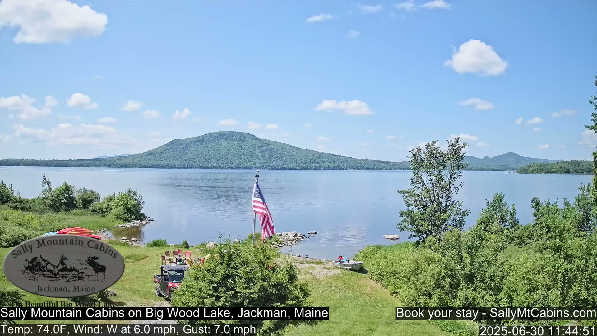 Sally Mountain Cabins , Live Cam - Jackman, Maine, USA