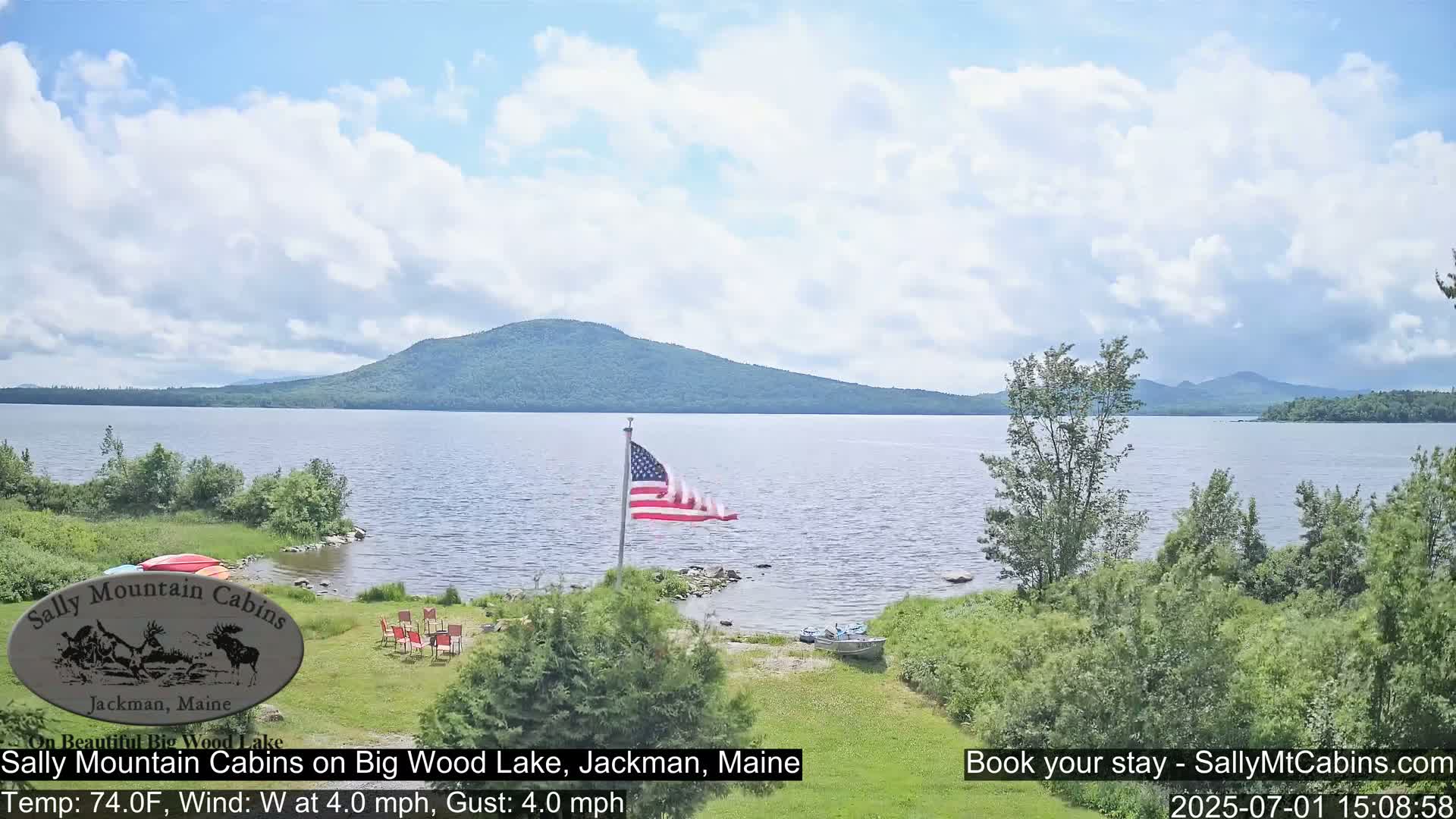 Sally Mountain Cabins , Live Cam - Jackman, Maine, USA