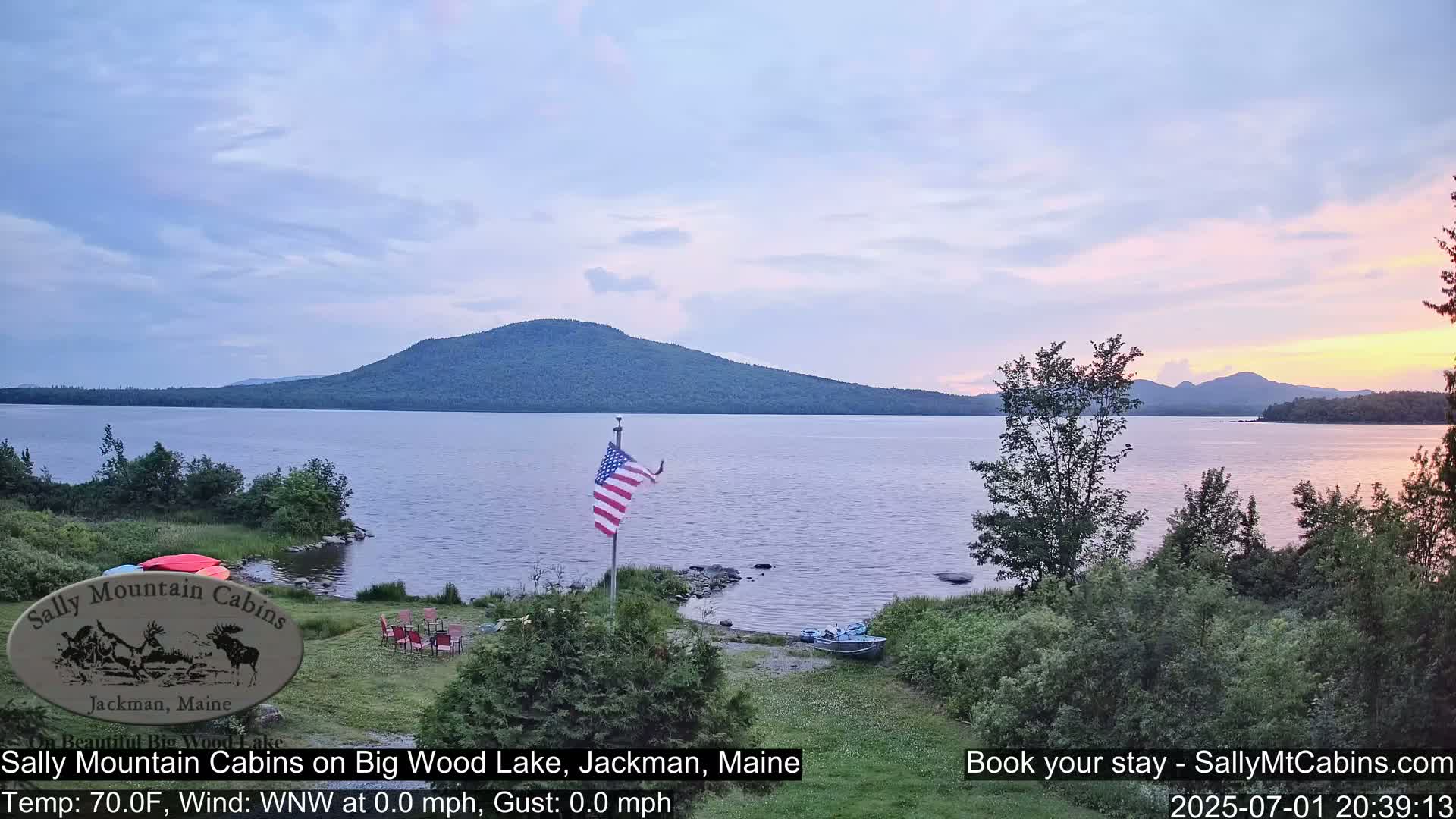 Sally Mountain Cabins , Live Cam - Jackman, Maine, USA