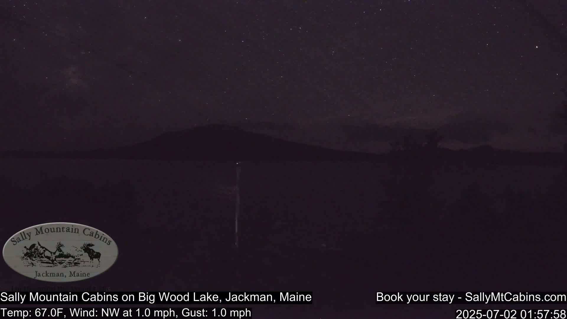 Sally Mountain Cabins , Live Cam - Jackman, Maine, USA