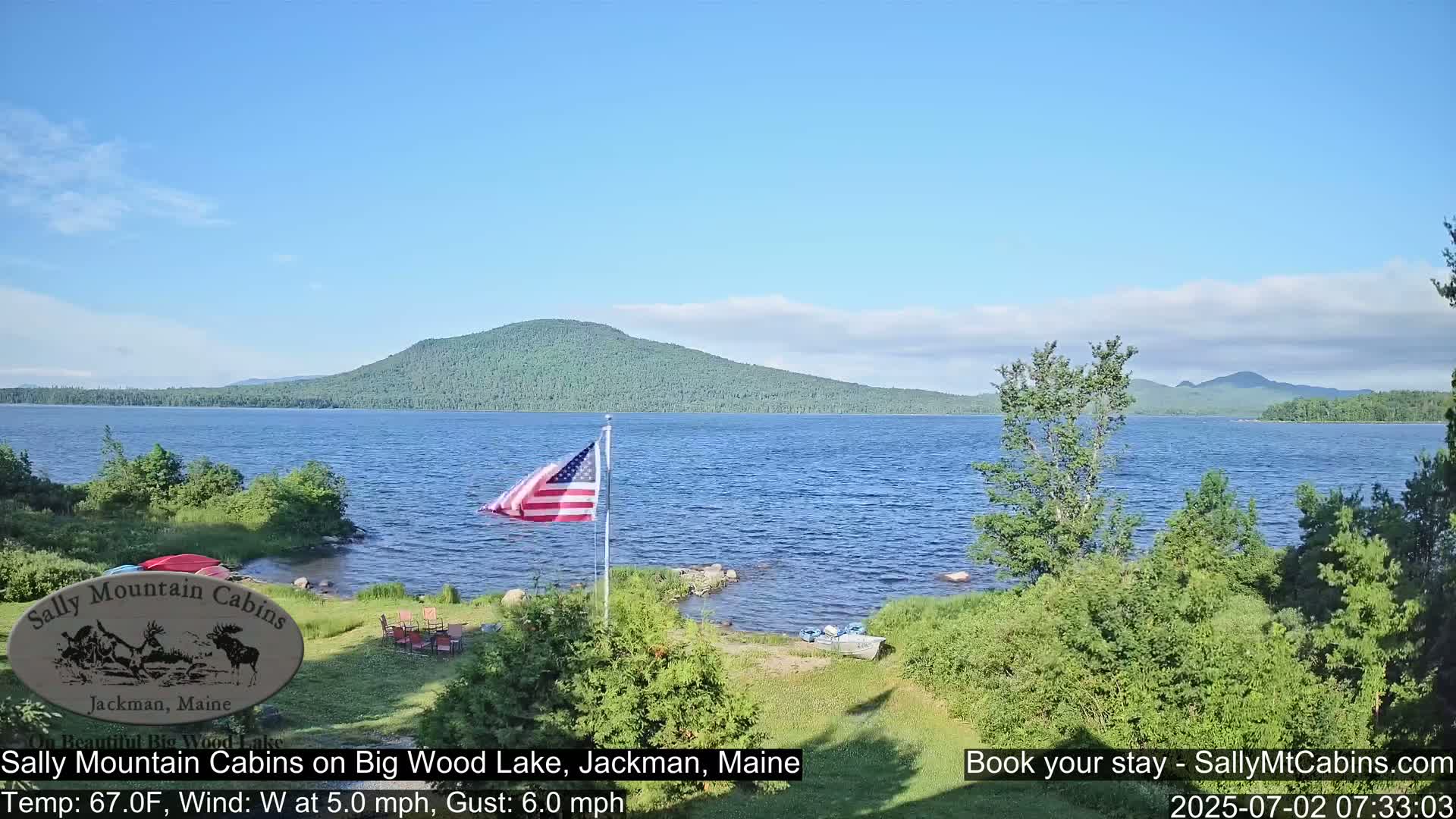 Sally Mountain Cabins , Live Cam - Jackman, Maine, USA