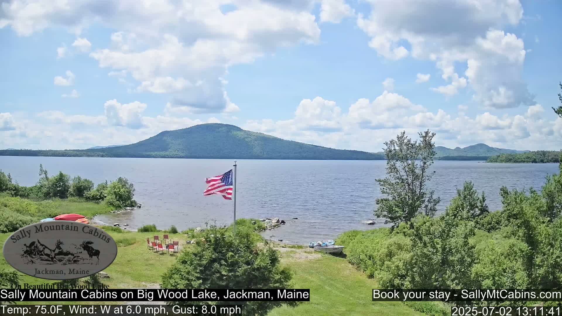 Sally Mountain Cabins , Live Cam - Jackman, Maine, USA