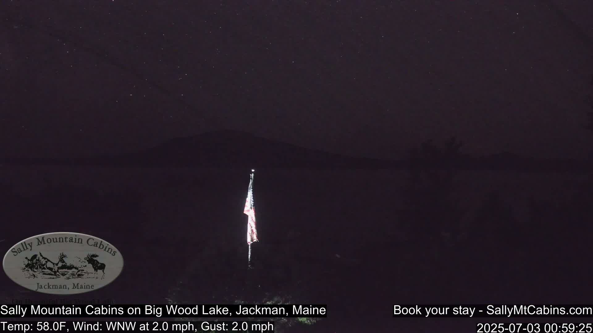 Sally Mountain Cabins , Live Cam - Jackman, Maine, USA