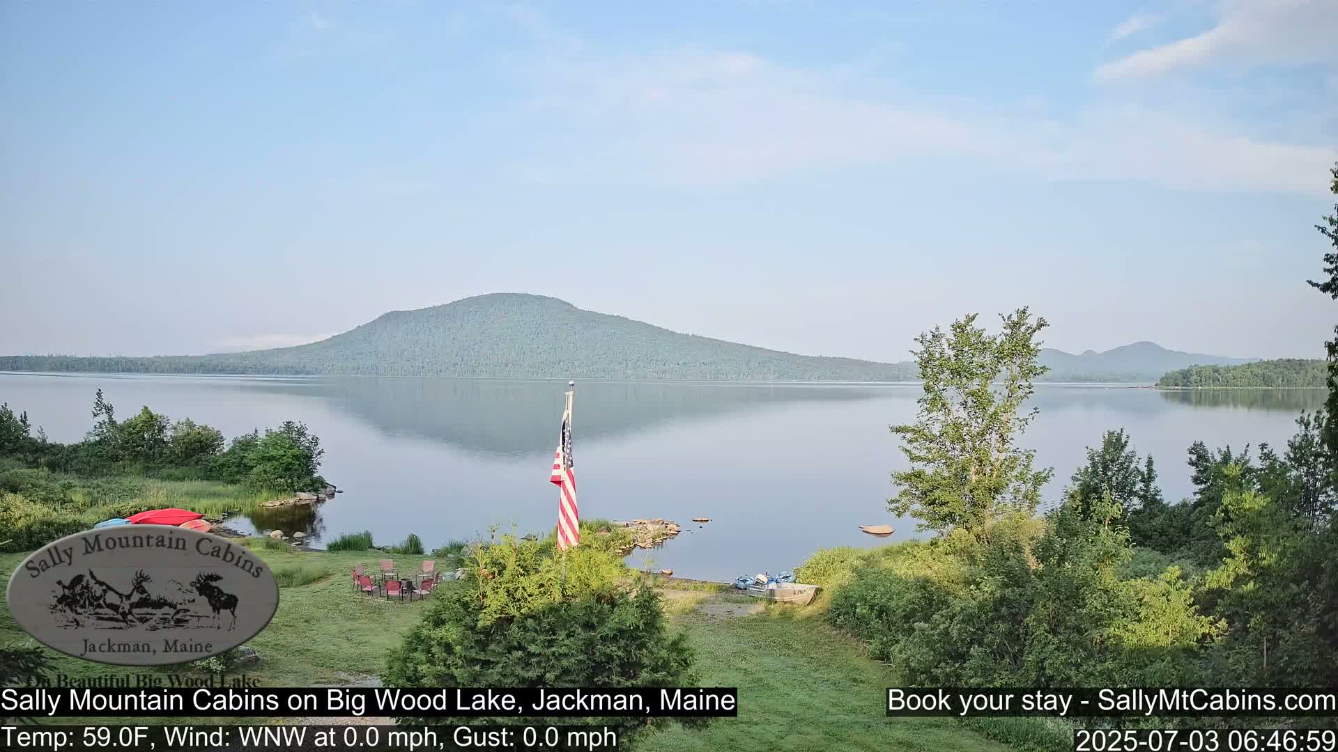 Sally Mountain Cabins , Live Cam - Jackman, Maine, USA