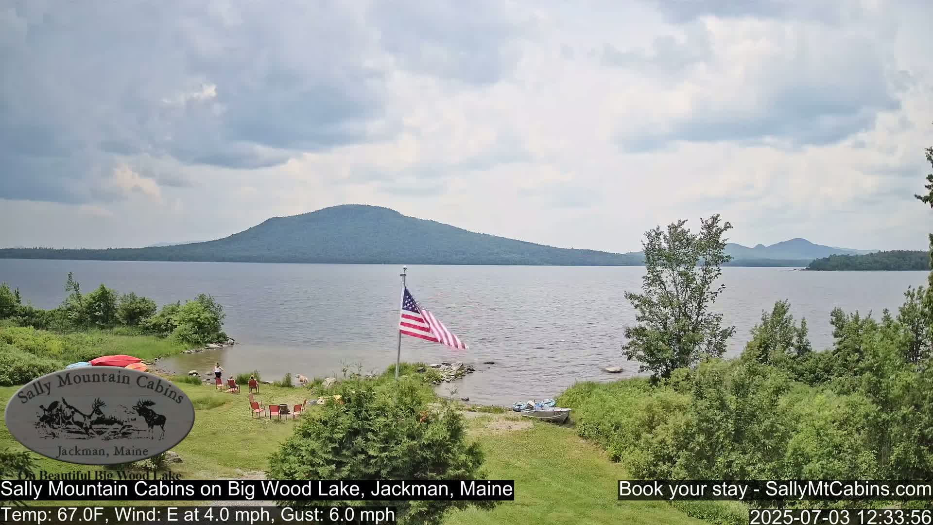 Sally Mountain Cabins , Live Cam - Jackman, Maine, USA