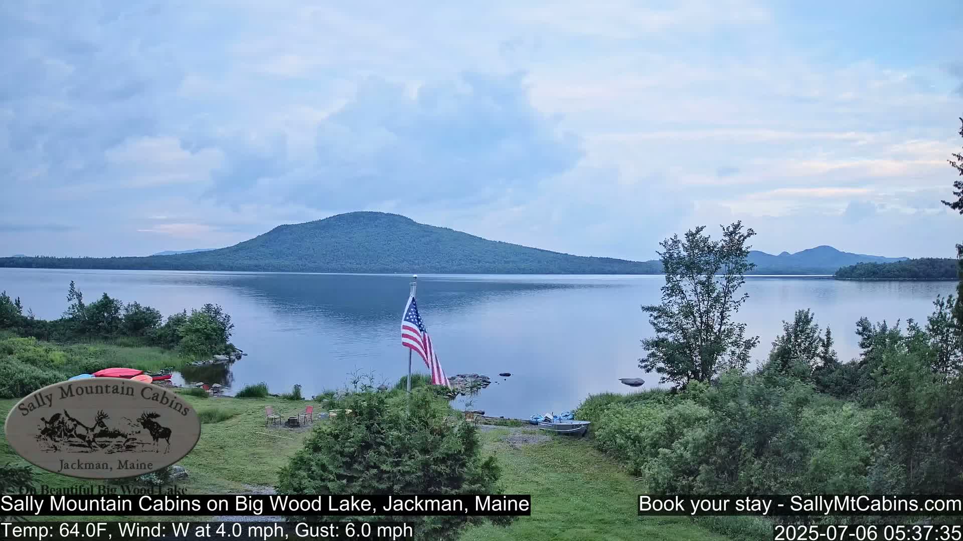 Sally Mountain Cabins , Live Cam - Jackman, Maine, USA