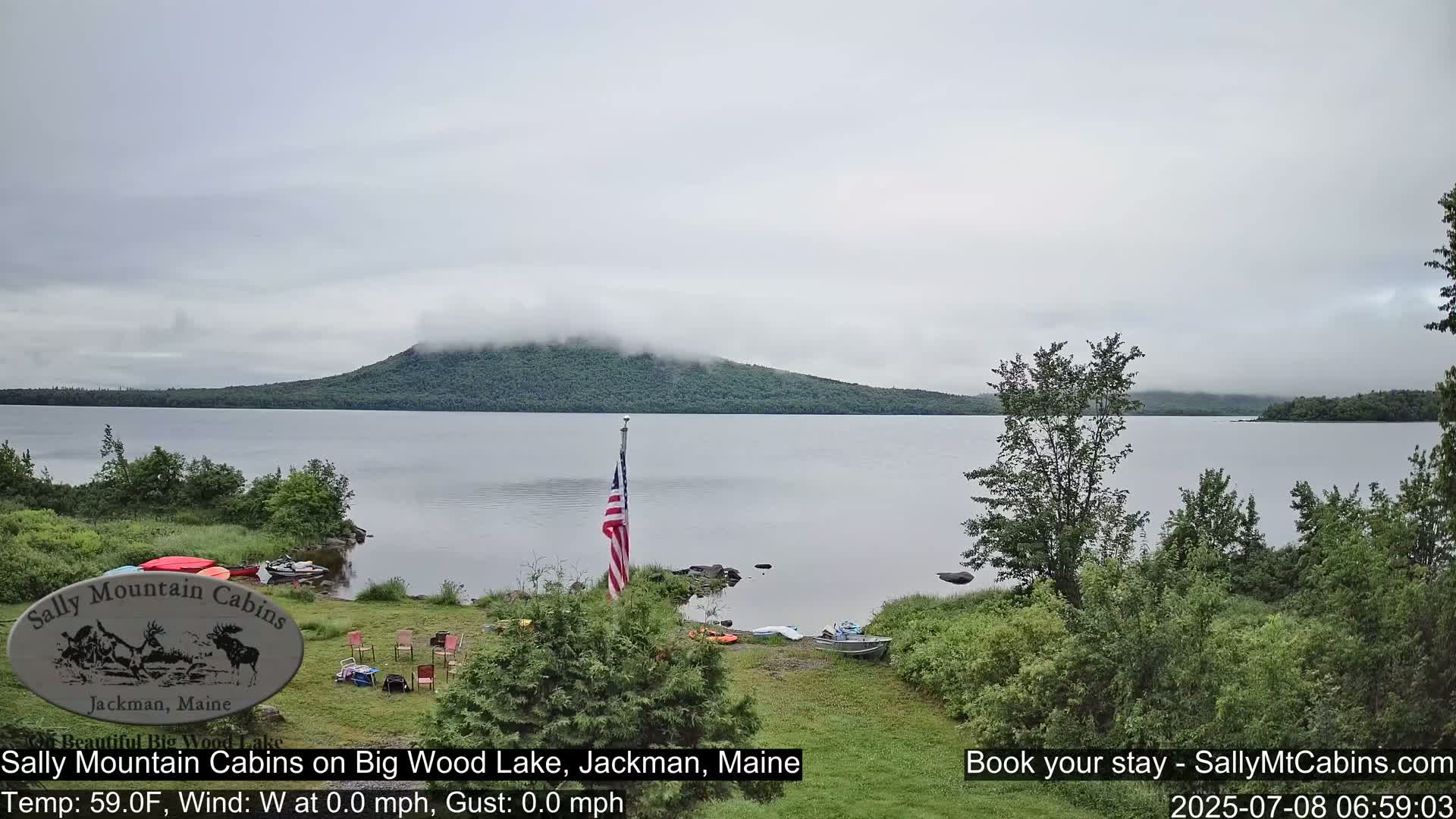 Sally Mountain Cabins , Live Cam - Jackman, Maine, USA